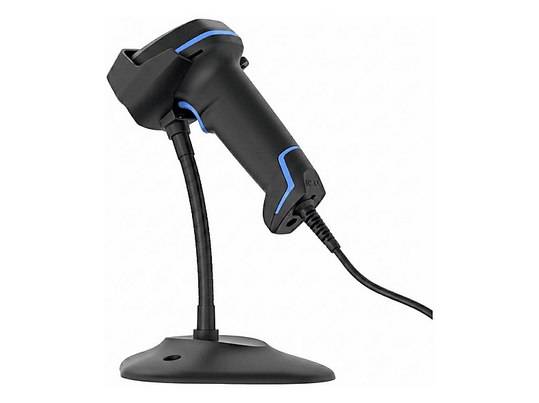 TIWOX VS-50 1D/2D Karekod USB Kablolu Standlı Barkod Okuyucu Siyah