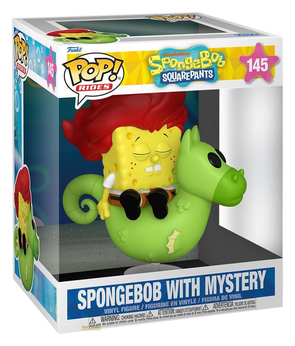 Figura Funko Pop de Bob Esponja con Mystery en caja.