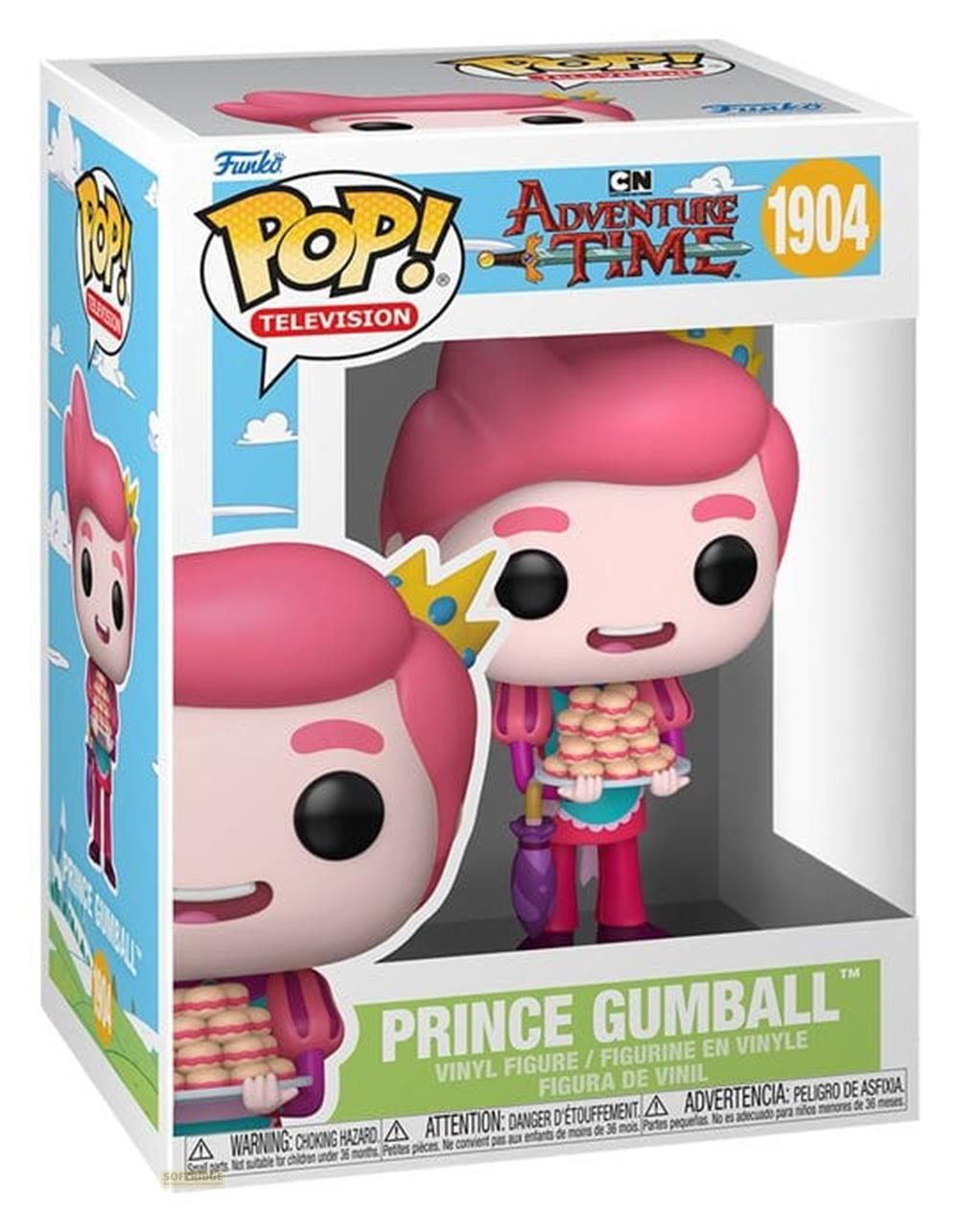 Figura de vinilo Prince Gumball Pop! en su caja original con tarta.