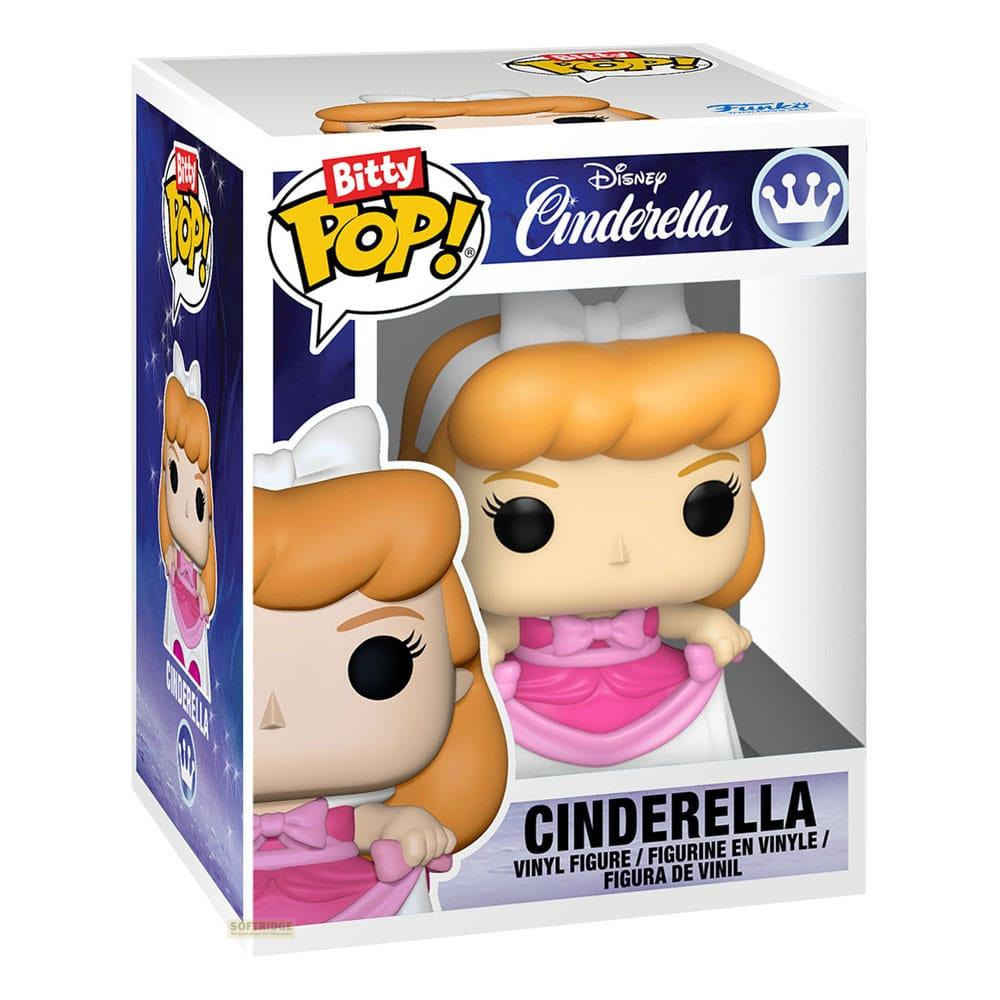 Figura de vinilo Bitty Pop! Disney Cinderella en su caja.