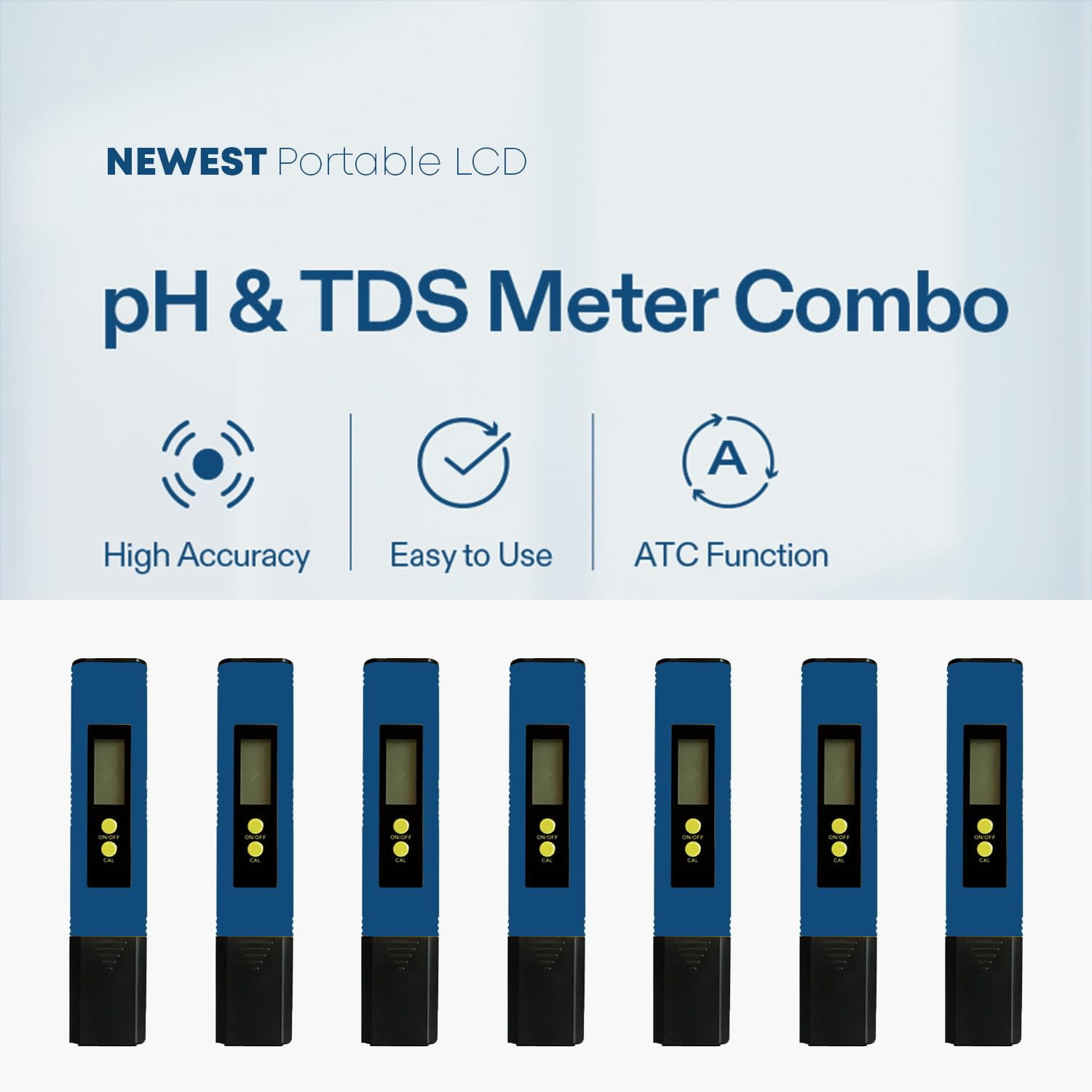 pH- und TDS-Meter-Kombination mit Merkmalen wie hoher Genauigkeit, einfacher Bedienung und ATC-Funktion.