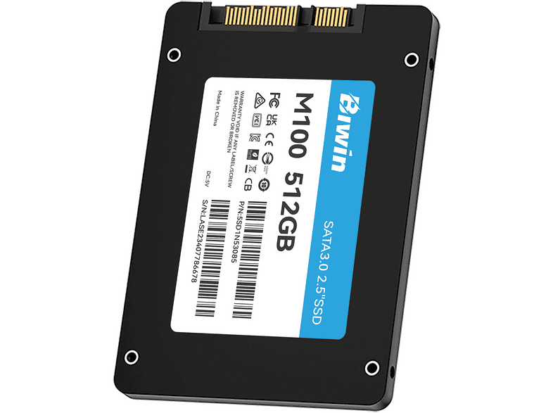 SSD INTERNO BIWIN M100, 2.5, SSD 512 GB, 550 Mbyte/s | MediaWorld.it
