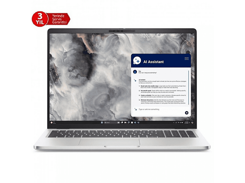 DELL Pro 16 BTO107PC16250EMEAUBU Intel Core Ultra 7 255U 16 GB RAM 512 GB SSD 16 inç Ubuntu Laptop Siyah