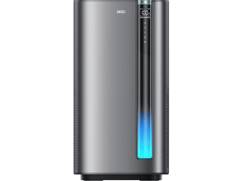 DREO Air Purifier Macro Max S Akıllı HEPA Filtre, PM2.5 Sensör, 18 dB, 203 m², RGB Işık Hava Temizleyici Gri
