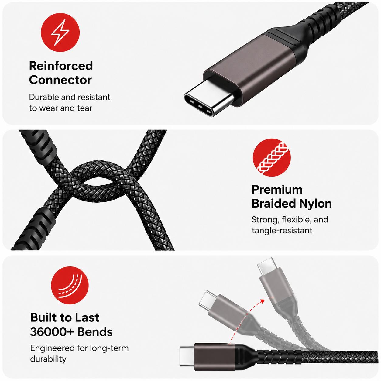 ELCOSTAR USB-C - 100W - Power Delivery (PD) USB-Kabel