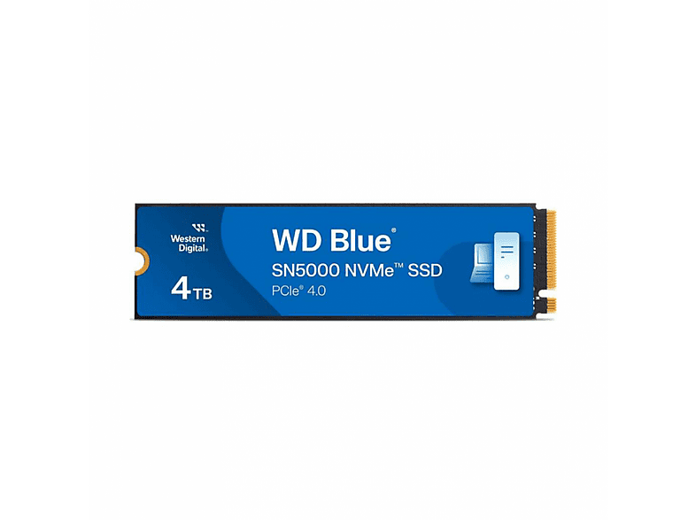 WESTERN DIGITAL WDS400T4B0E Blue SN5000 5500/5000MB/s GEN4 M.2 via NVMe 4 TB SSD