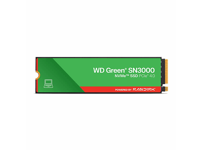 WD 500GB Green SN3000 NVMe Okuma 5000MB-Yazma 4000MB M.2 SSD (WDS500G5G0E)