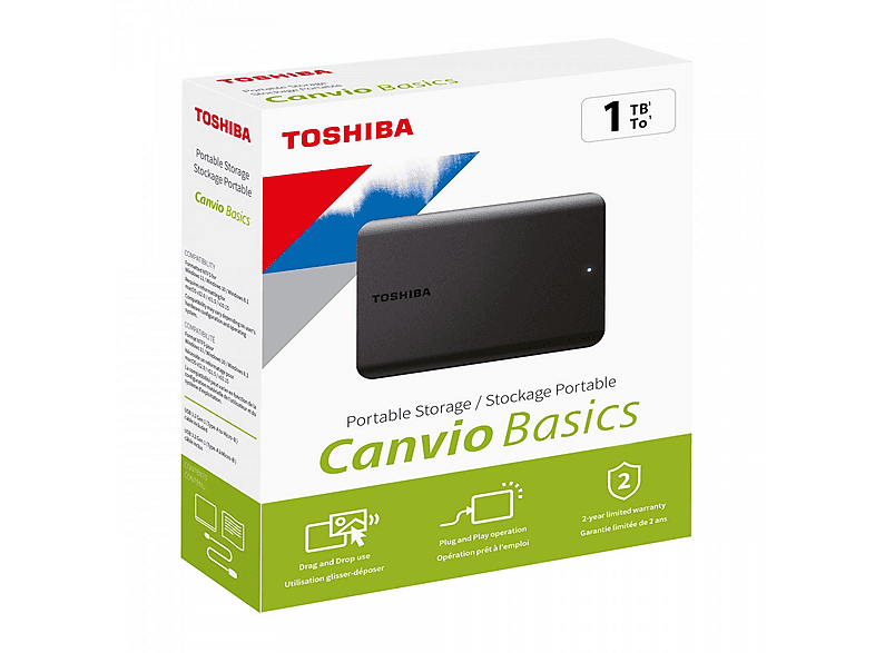 TOSHIBA HDTB510EK3AA Canvio Basics G1 USB 1 TB Dahili Hard Disk
