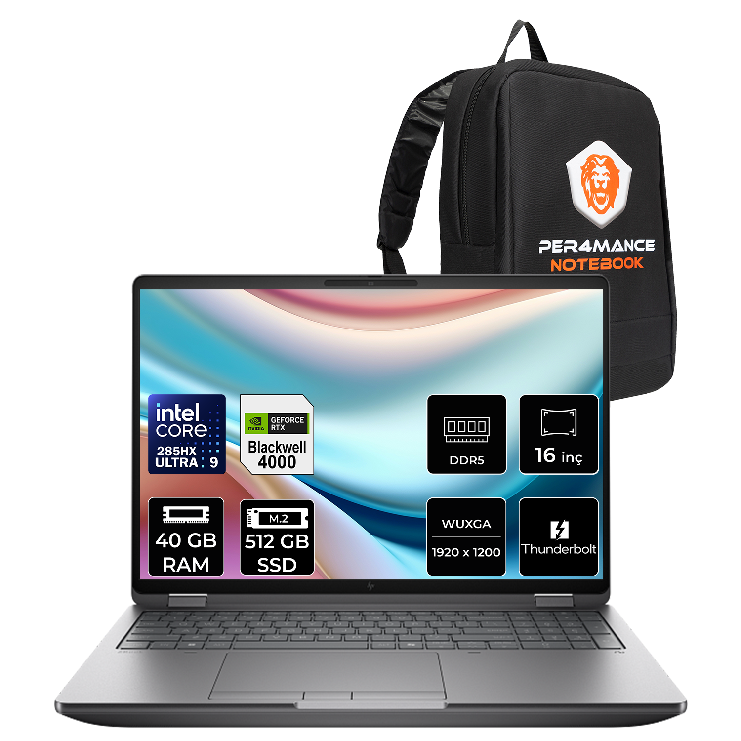HP ZBook Fury G1i RTX Pro 4000 16GB FHD+ C65G3ESPN334 Intel Core