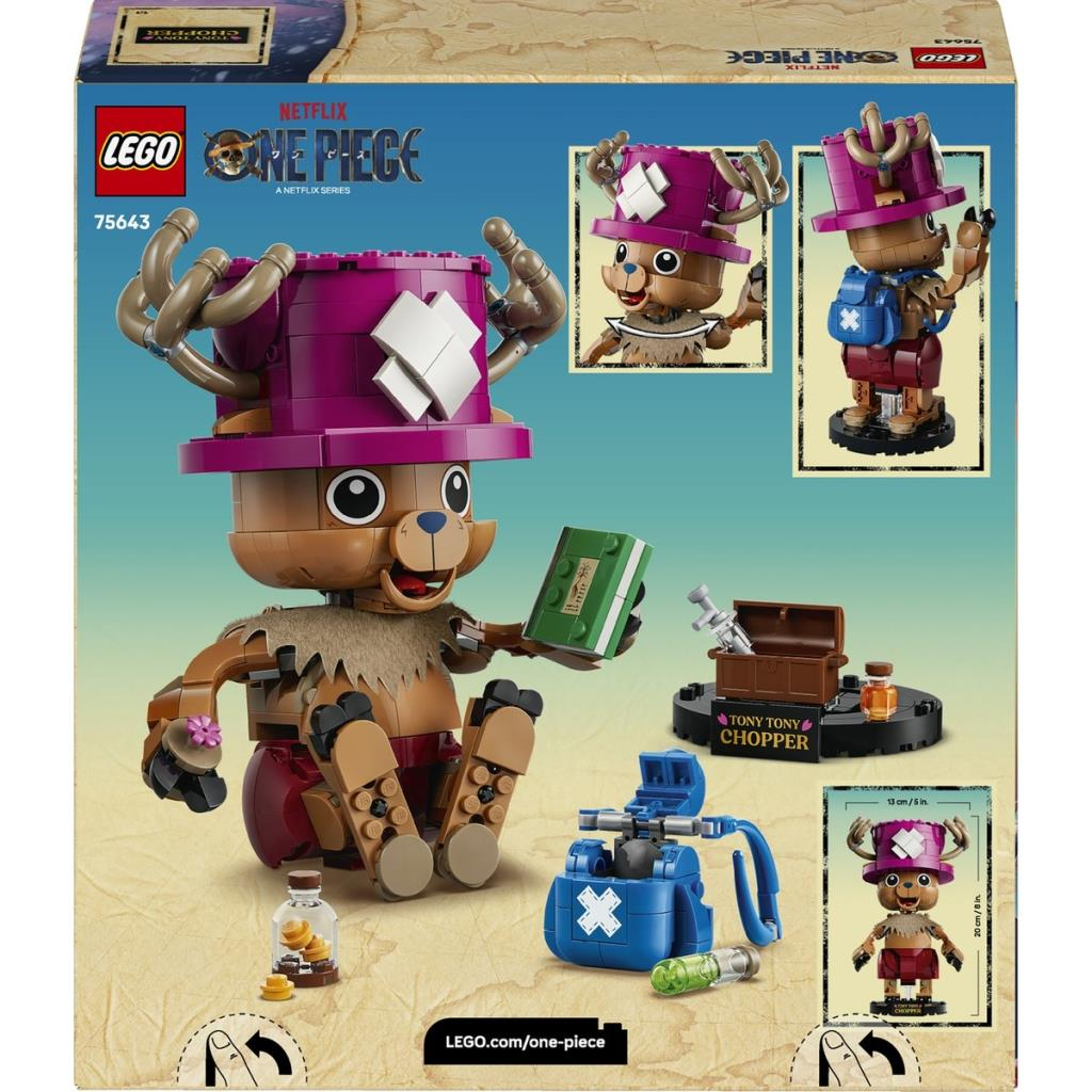 Set de construcción Lego One Piece Tony Tony Chopper con accesorios.