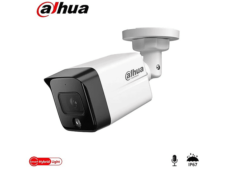 DAHUA IPC-HFW1431TC1-SA-0360B-S6 4MP 3.6 mm Sesli Bullet Kamera Beyaz