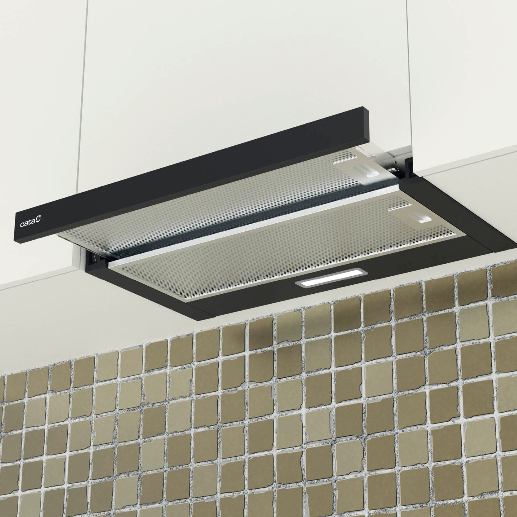 Campana extraíble - CATA 2034408, 2 velocidades, 300 m³/h, 595 mm, Inox