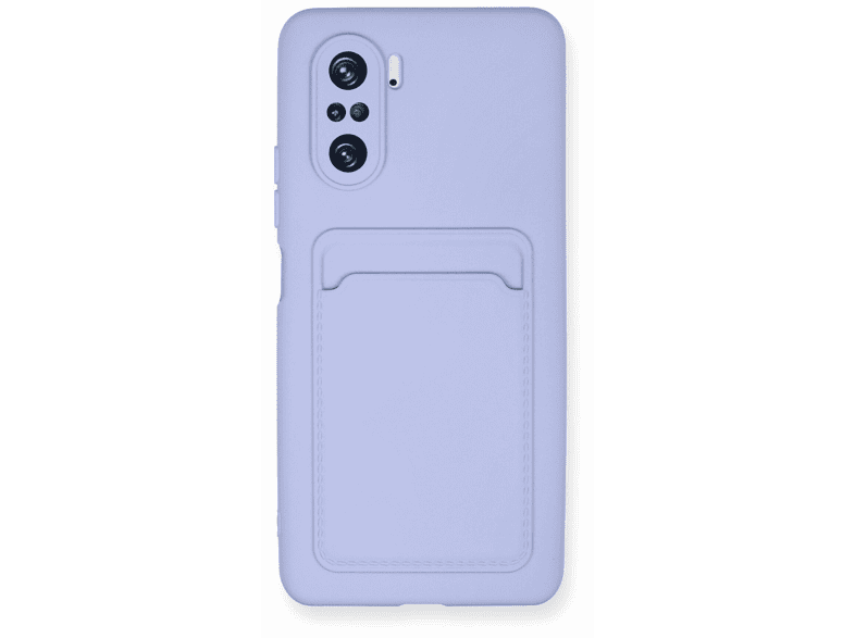 NEWFACE Xiaomi Mi 11i Uyumlu Kelvin Kartvizitli Silikon Telefon Kılıfı Lila