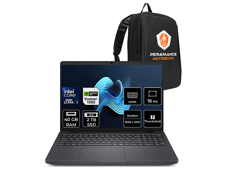 DELL Pro Max 16 RTX Pro 1000 8 GB FHD+ MC16250P328 Intel Core