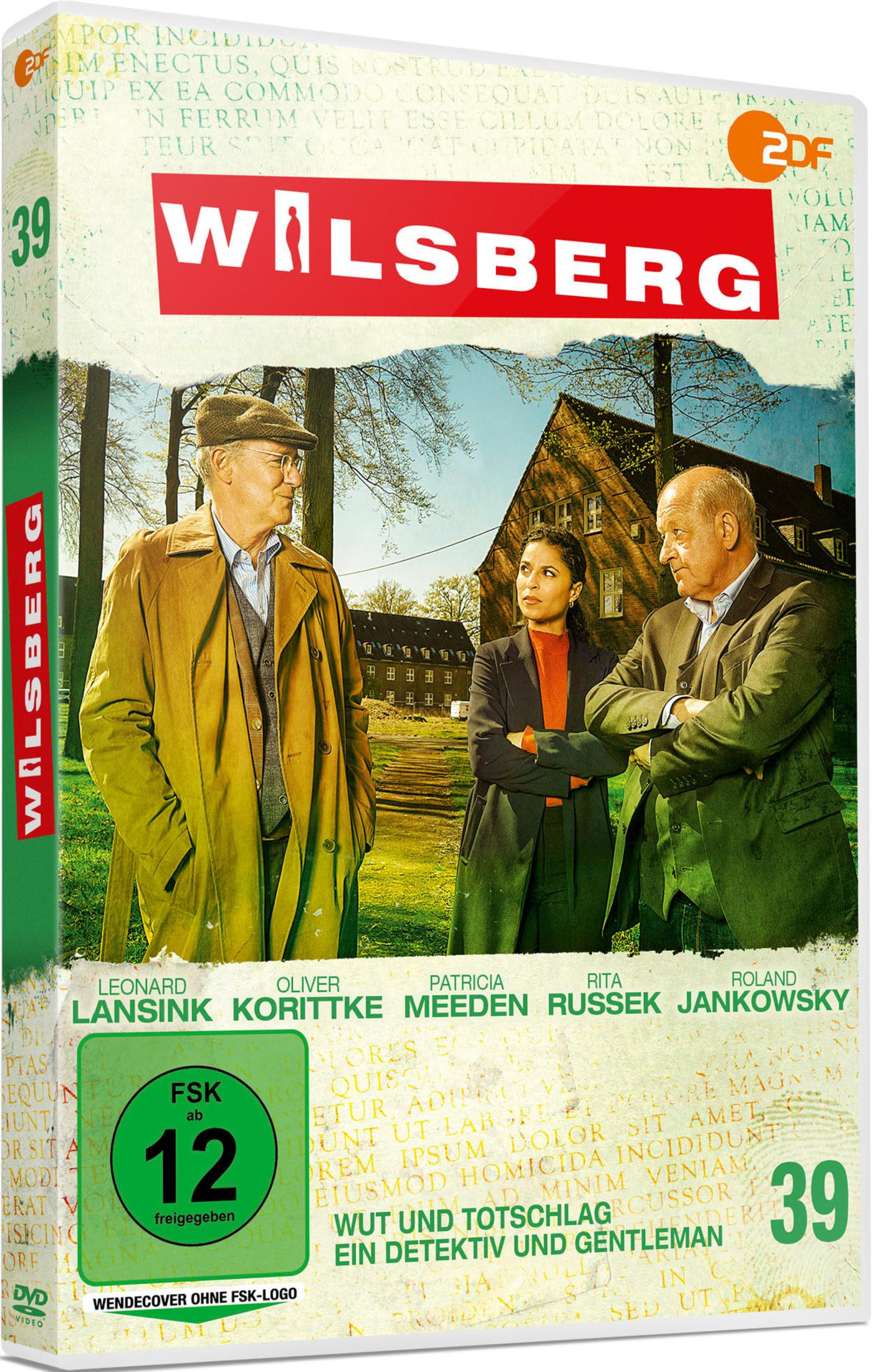 DVD-Cover von Wilsberg 39 mit Leonard Lansink, Oliver Korittke, Patricia Meeden, Rita Russek und Roland Jankowsky.
