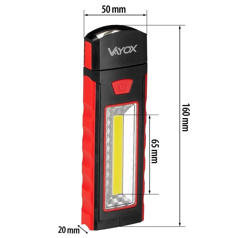 Latarka warsztatowa VAYOX 120lm VA0101 Czarny