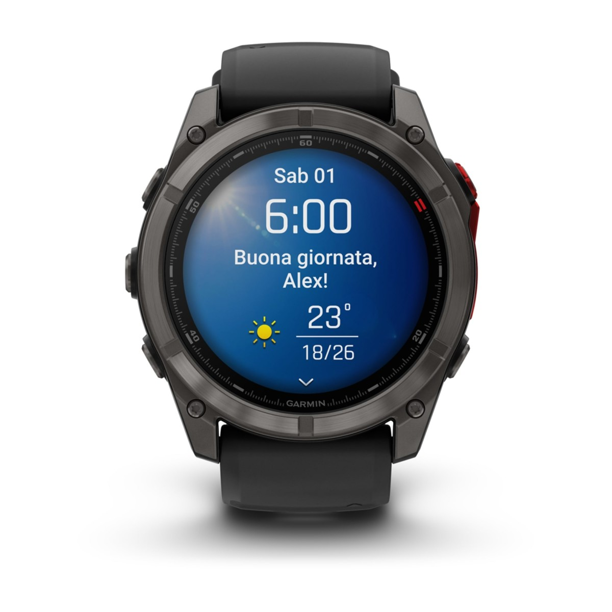 SMARTWATCH GARMIN Fenix 7, Display da 1,4 ", Touchscreen, 5.1, Modulo GPS integrato, Waterproof, Nero
