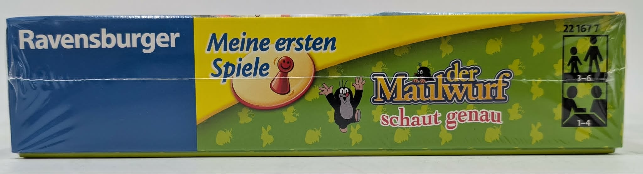 Ravensburger Spielesammlung "Der Maulwurf schaut genau" für 1-4 Spieler ab 3 Jahren.