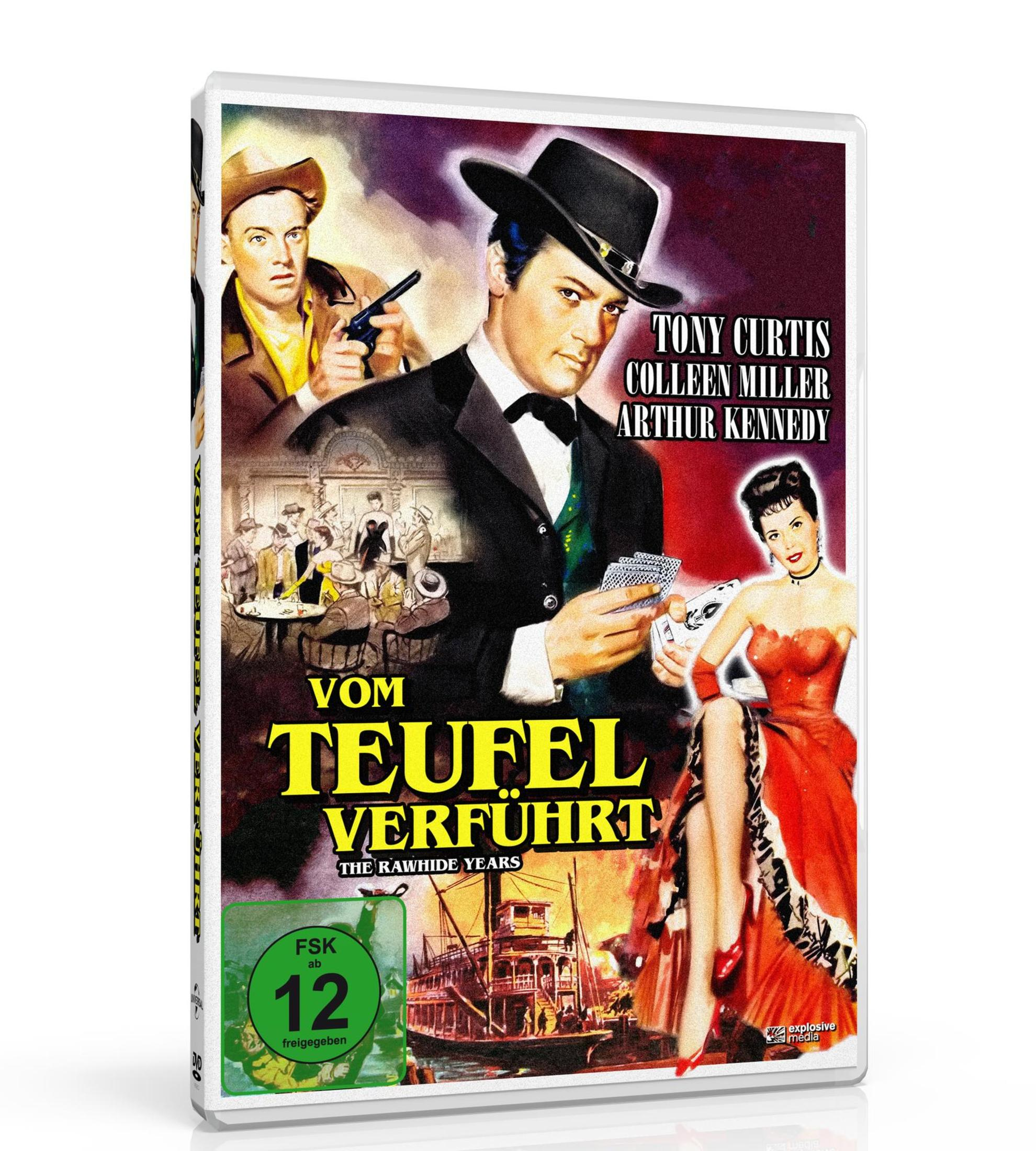 DVD-Cover des Films "Vom Teufel verführt" mit Tony Curtis, Colleen Miller und Arthur Kennedy.