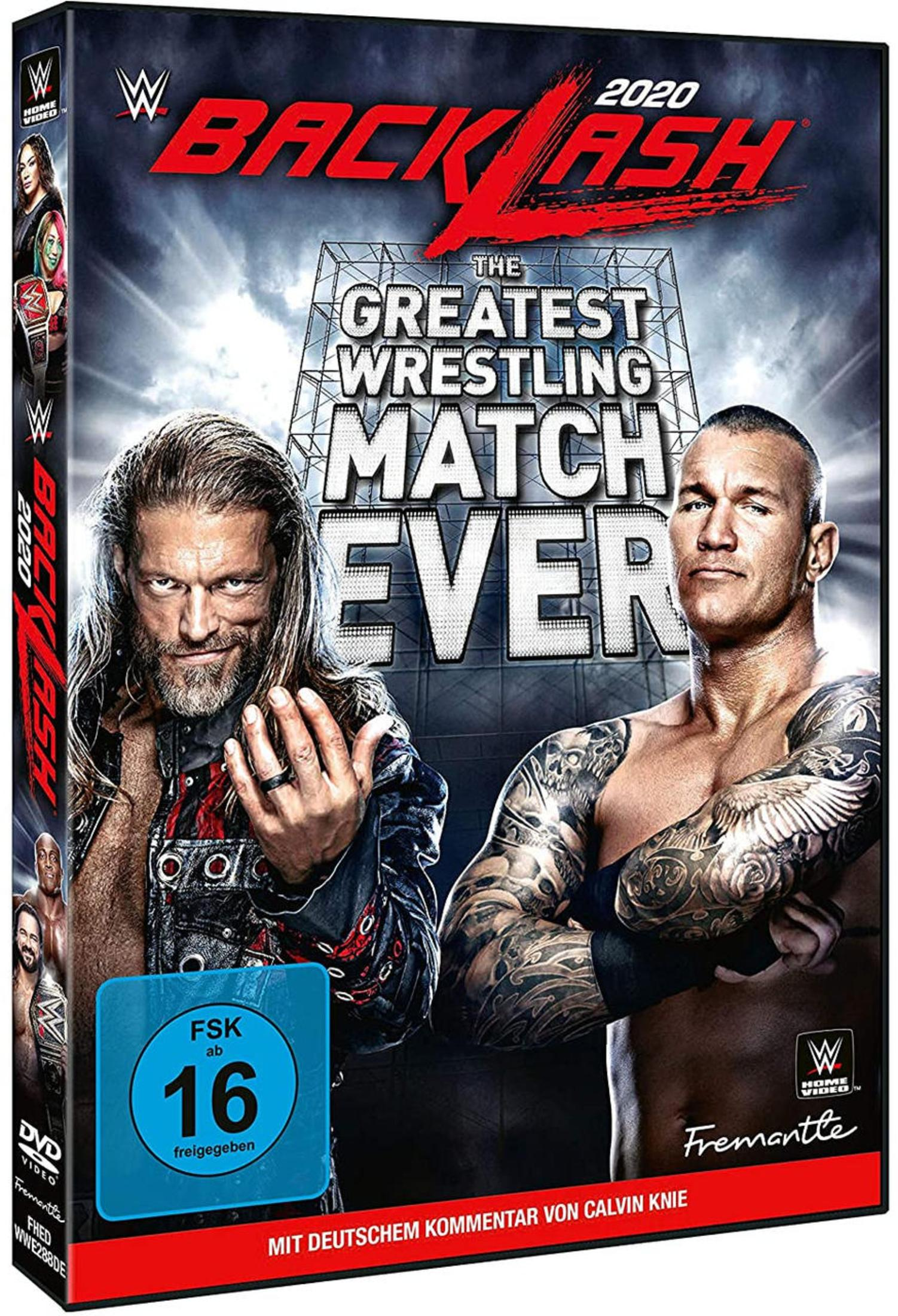 WWE Backlash 2020 DVD-Cover mit Edge und Randy Orton.