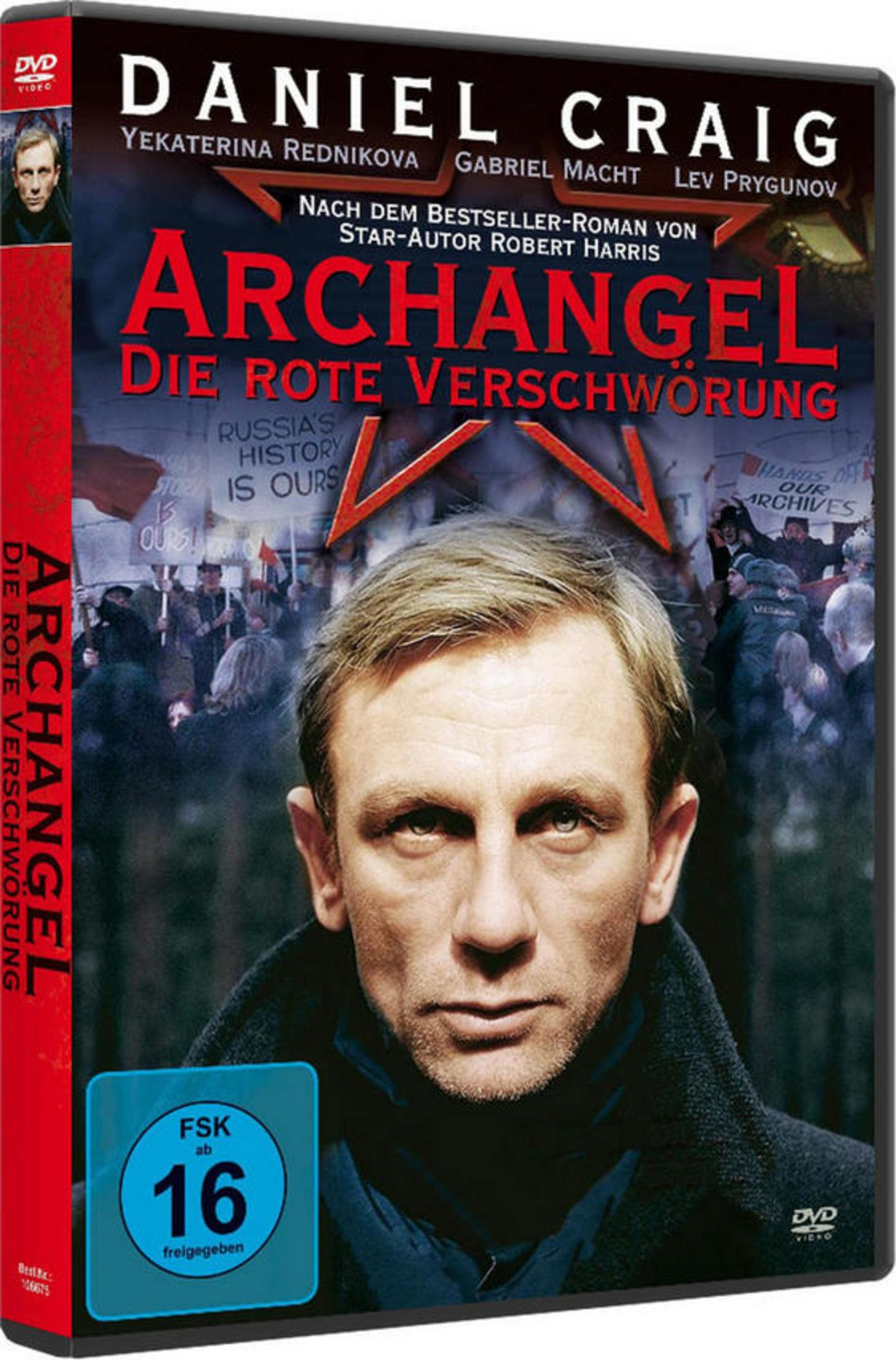 DVD-Cover des Films Archangel mit Daniel Craig im Vordergrund und einer Menschenmenge im Hintergrund.