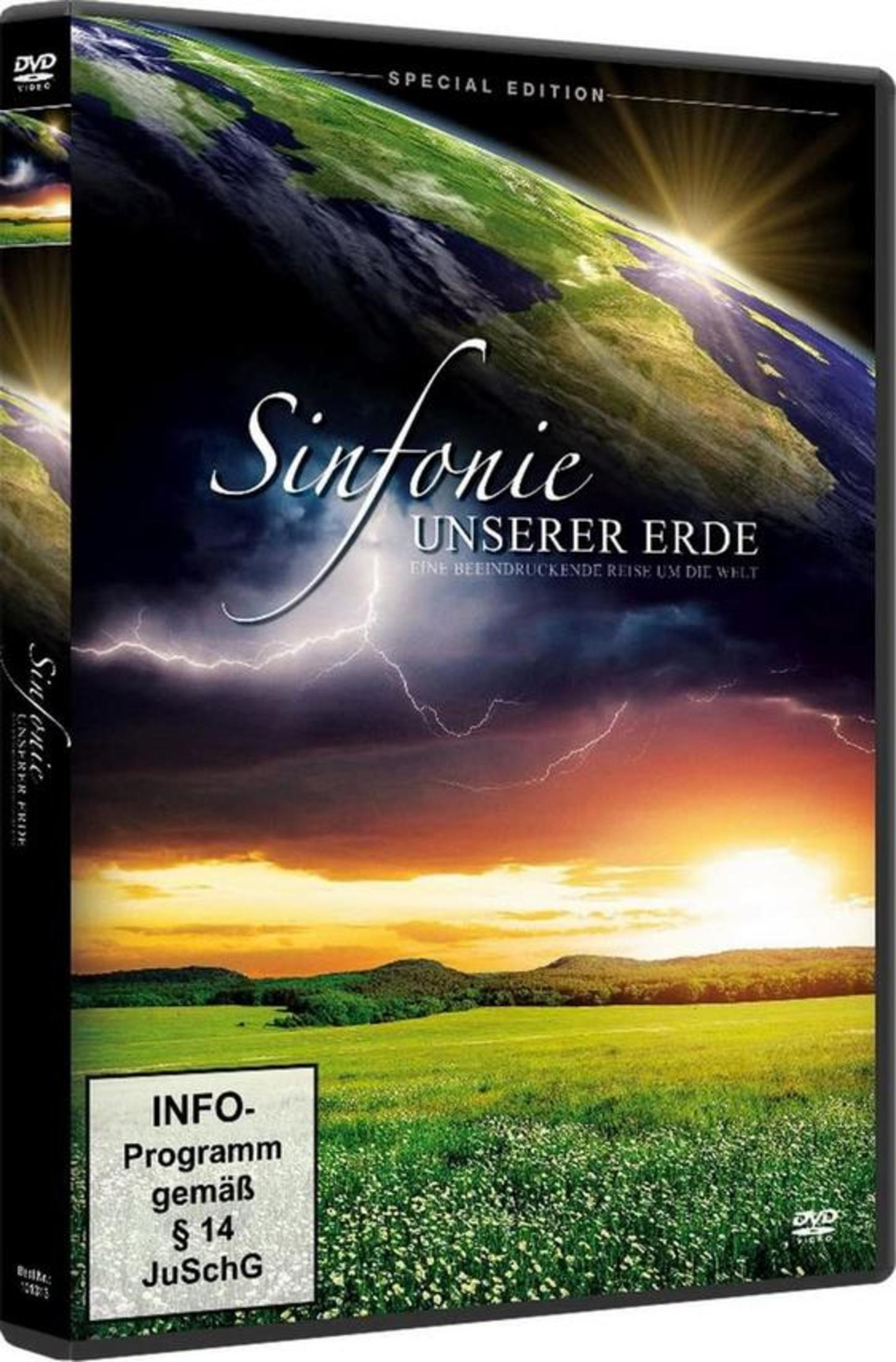 DVD-Hülle mit Erde aus dem All, Gewitterwolken und grünem Feld.