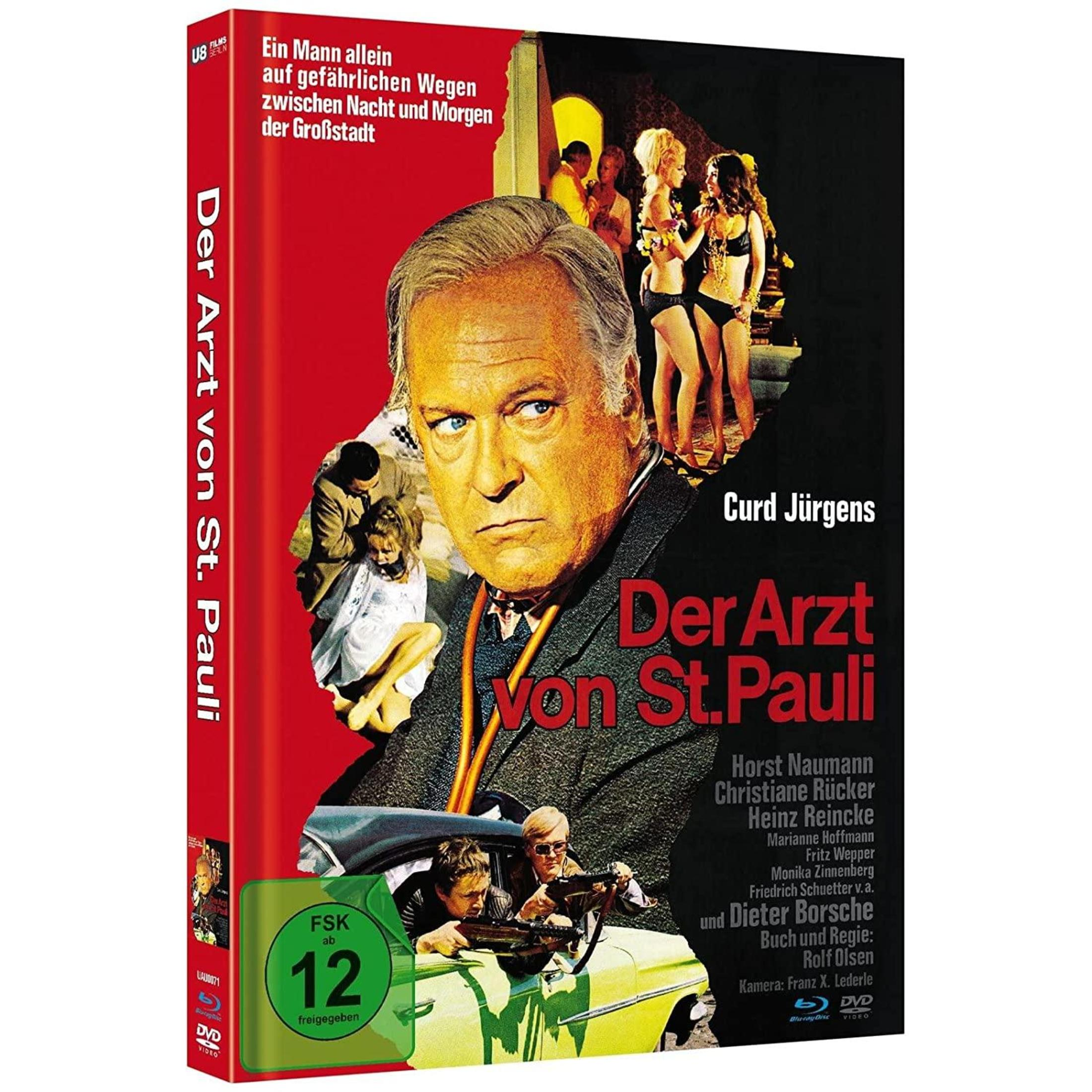 DVD-Cover von Der Arzt von St. Pauli mit Curd Jürgens und verschiedenen Filmszenen.