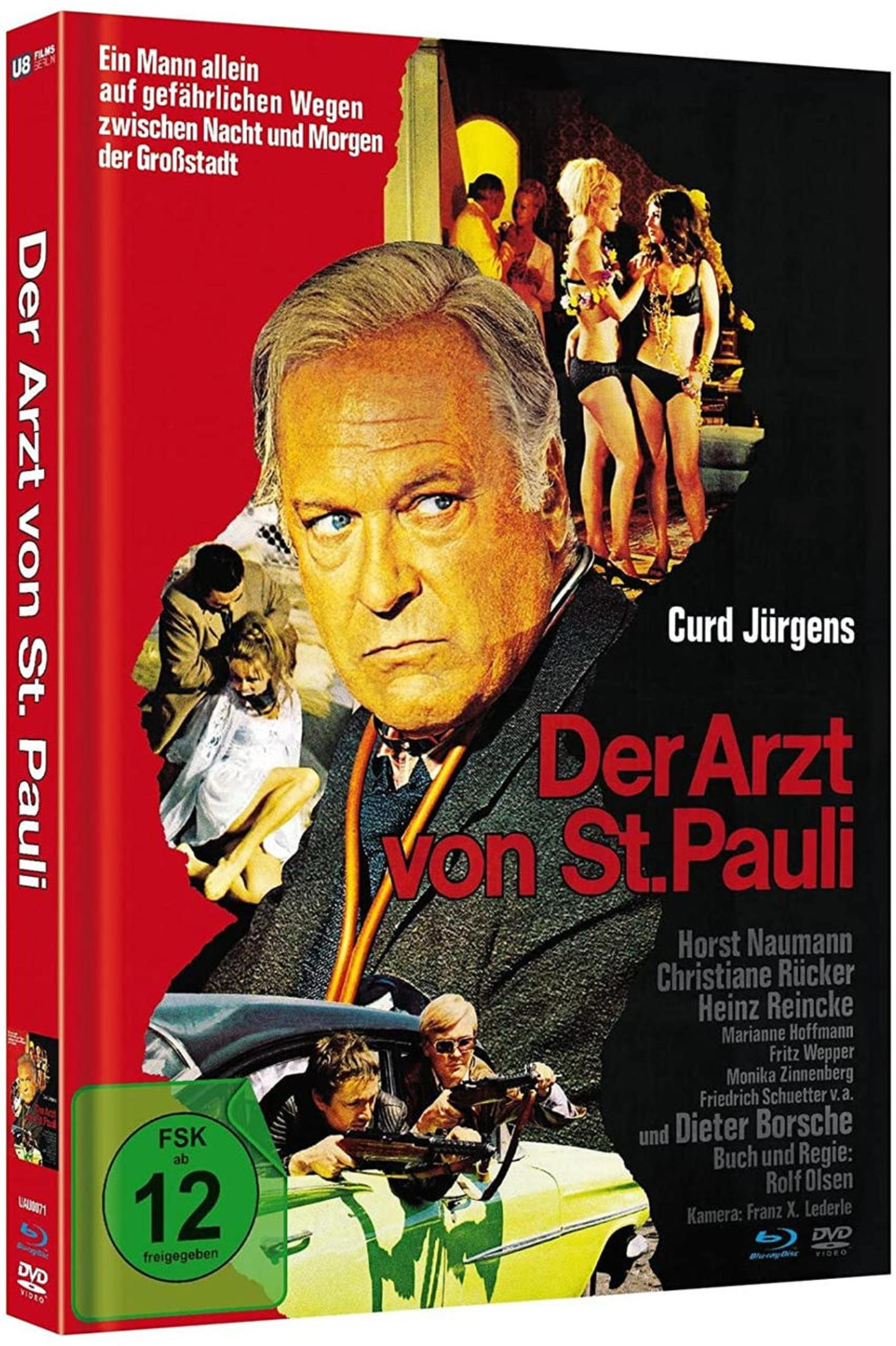 DVD-Cover von Der Arzt von St. Pauli mit Curd Jürgens und Szenenbildern.