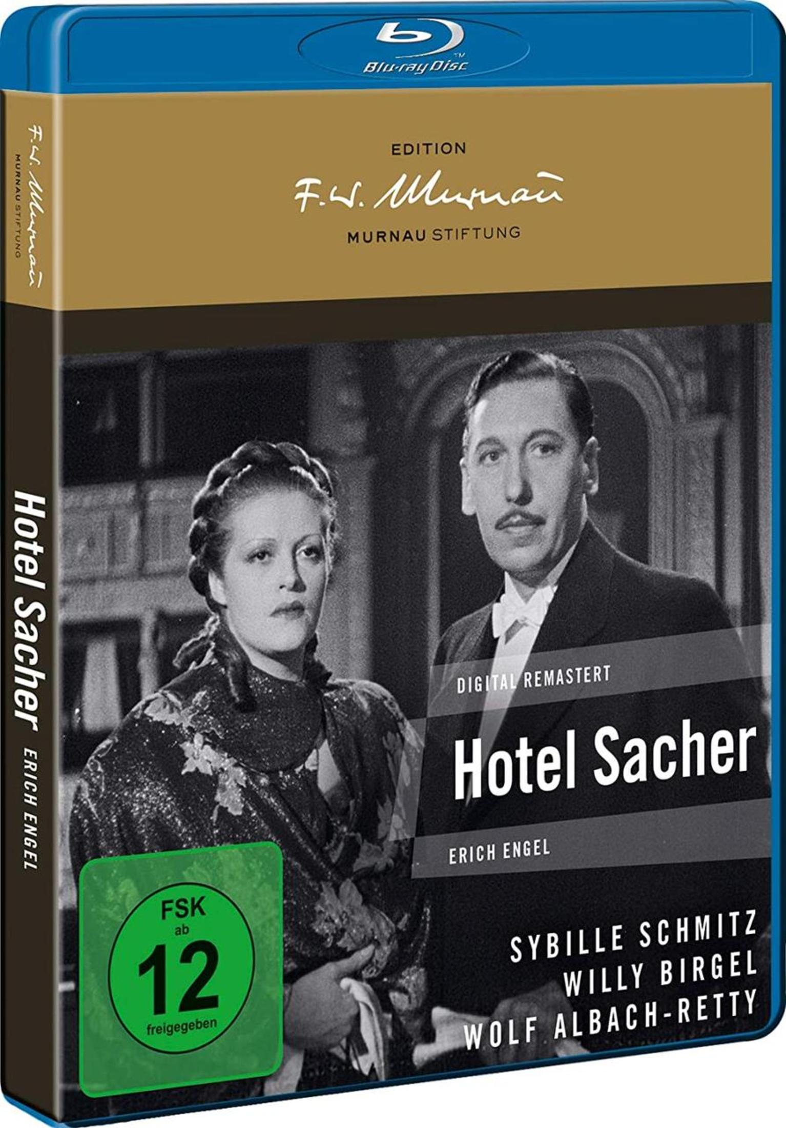 Blu-Ray-Cover des Films Hotel Sacher mit Sybille Schmitz und Willy Birgel.
