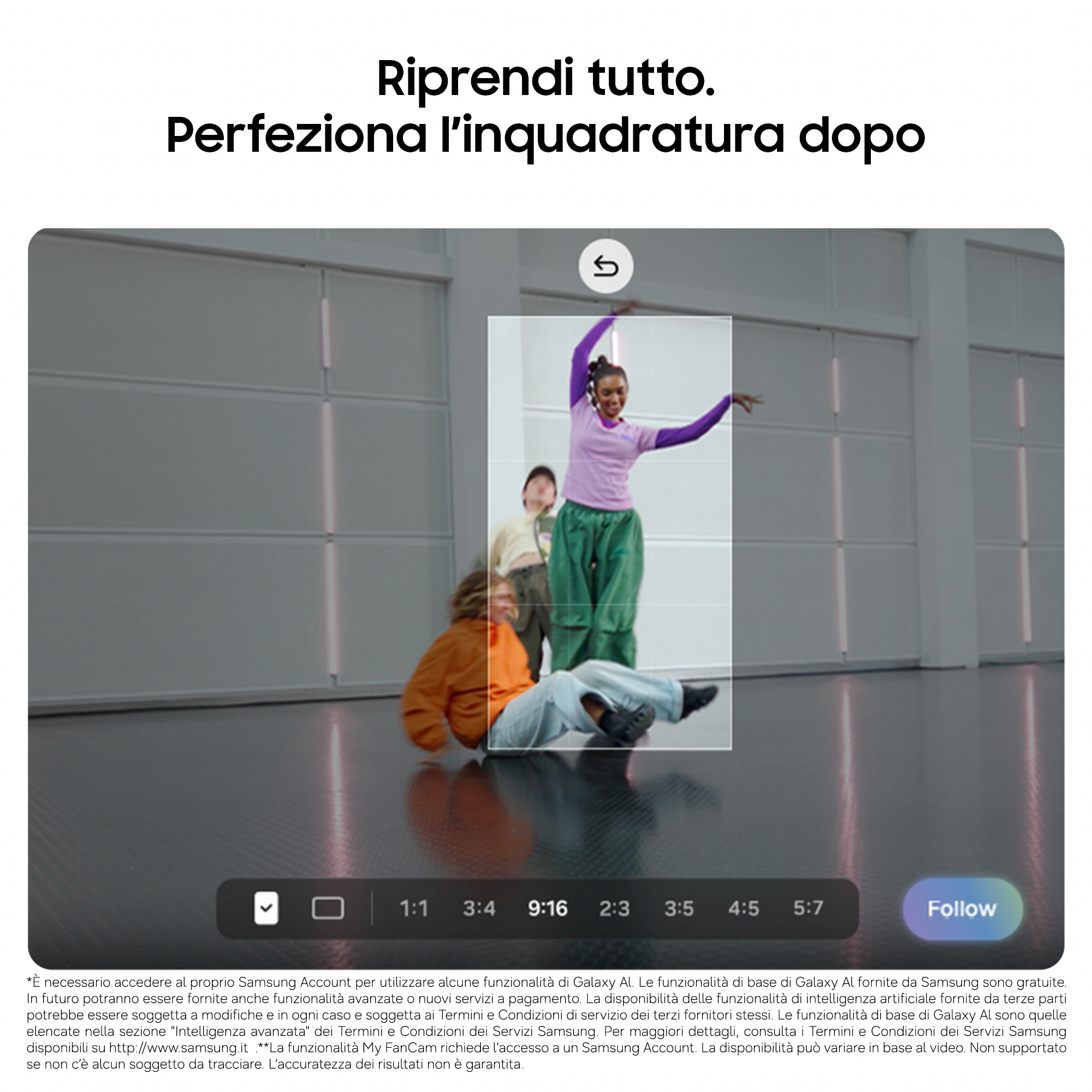 Interface de smartphone montrant une application de montage vidéo avec un outil de recadrage.