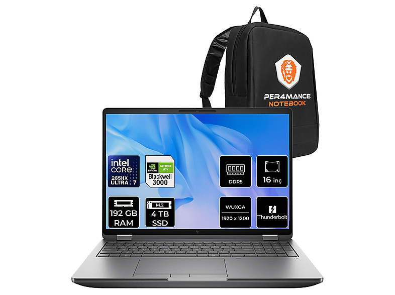 HP ZBook Fury G1i RTX Pro 3000 12GB FHD+ 5F9Q8ESPN393 Intel Core