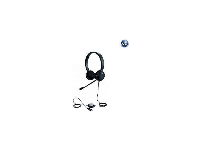 JABRA Evolve 20 Duo Usb NC MS Kablolu Kulak Üstü Kulaklık Siyah