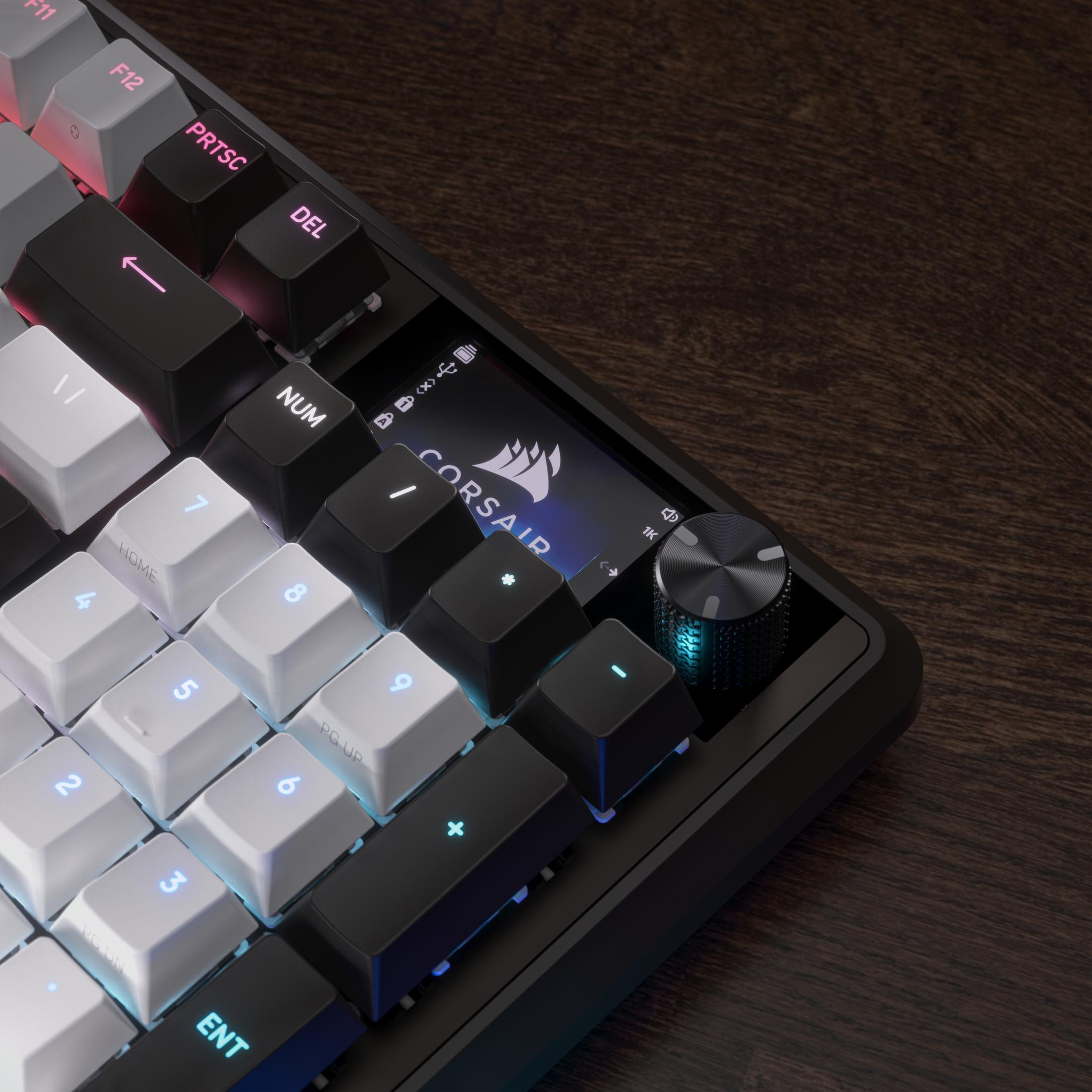 TASTIERA GAMING CORSAIR VANGUARD 96, QWERTZ, USB-C, Bianco/Nero