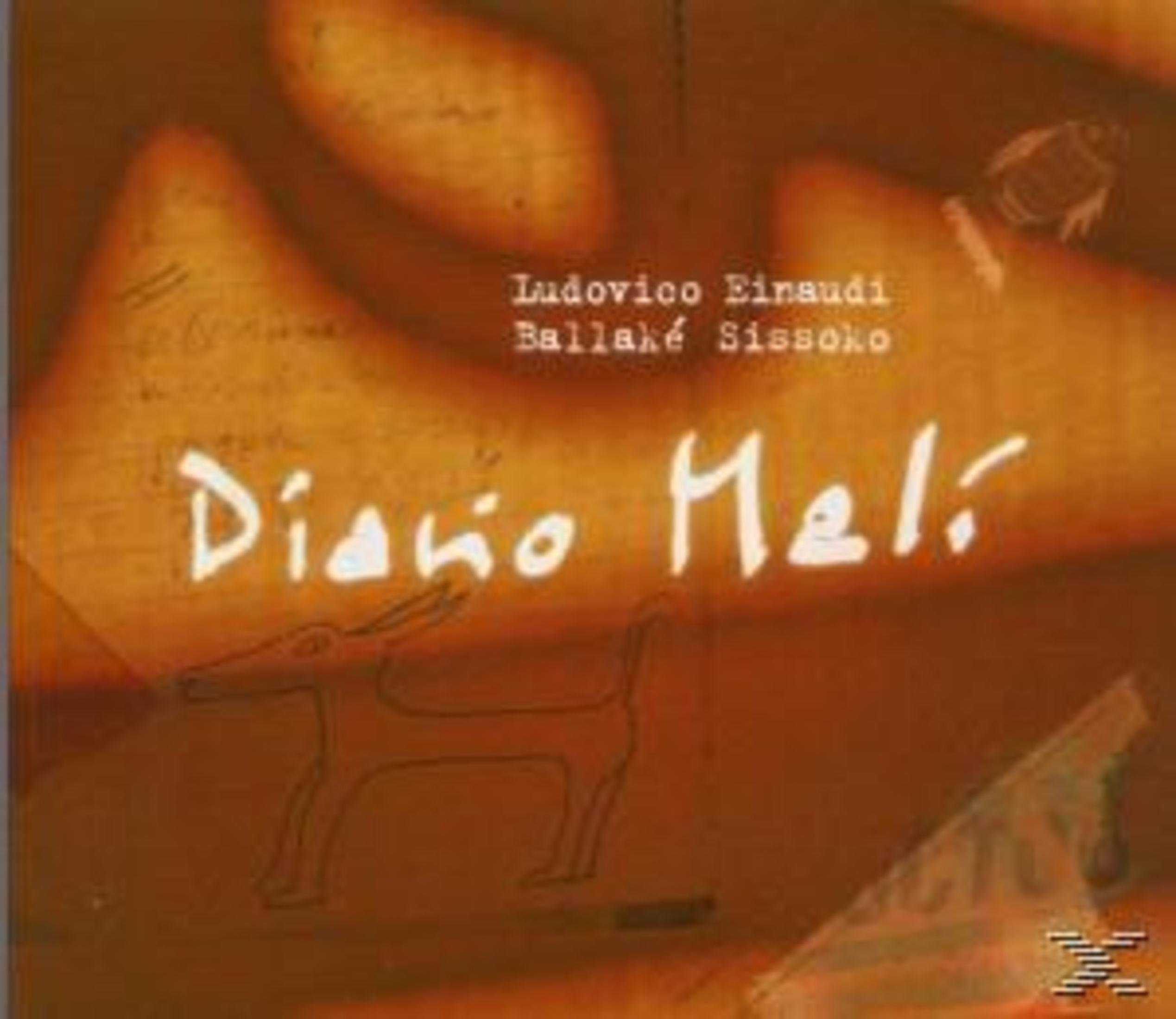 Albumcover für Diario Mali mit Text und einer einfachen Tierzeichnung.