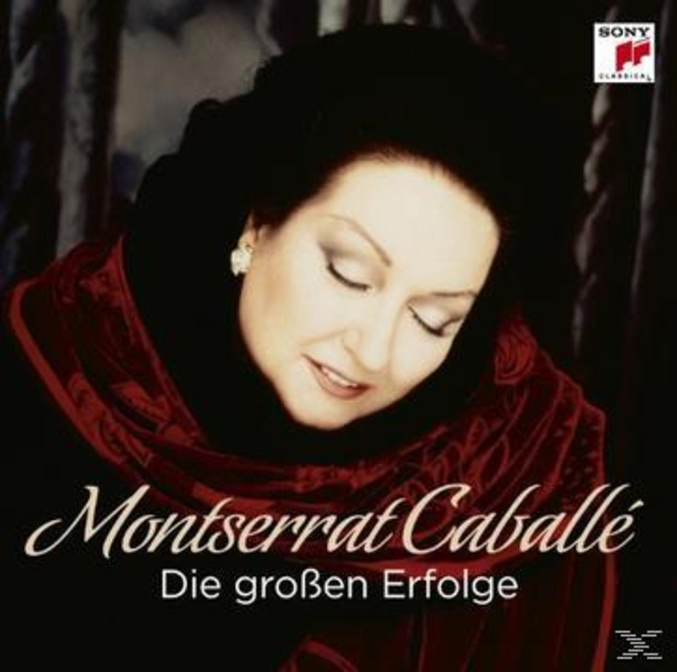 Albumcover mit Montserrat Caballé in einem roten Schal.
