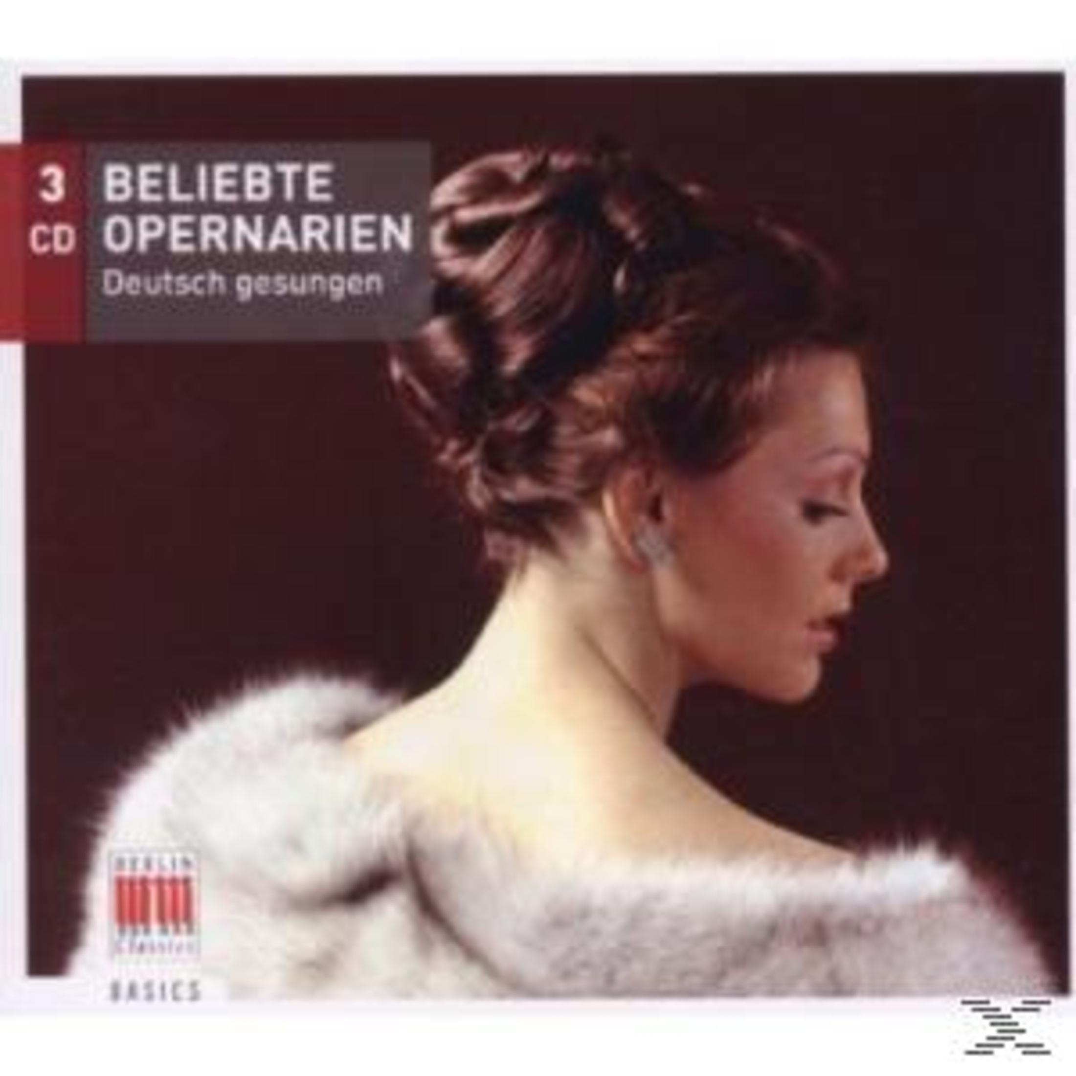 Eine elegante Frau in Pelz mit Hochsteckfrisur auf einem CD-Cover für Opernarien.