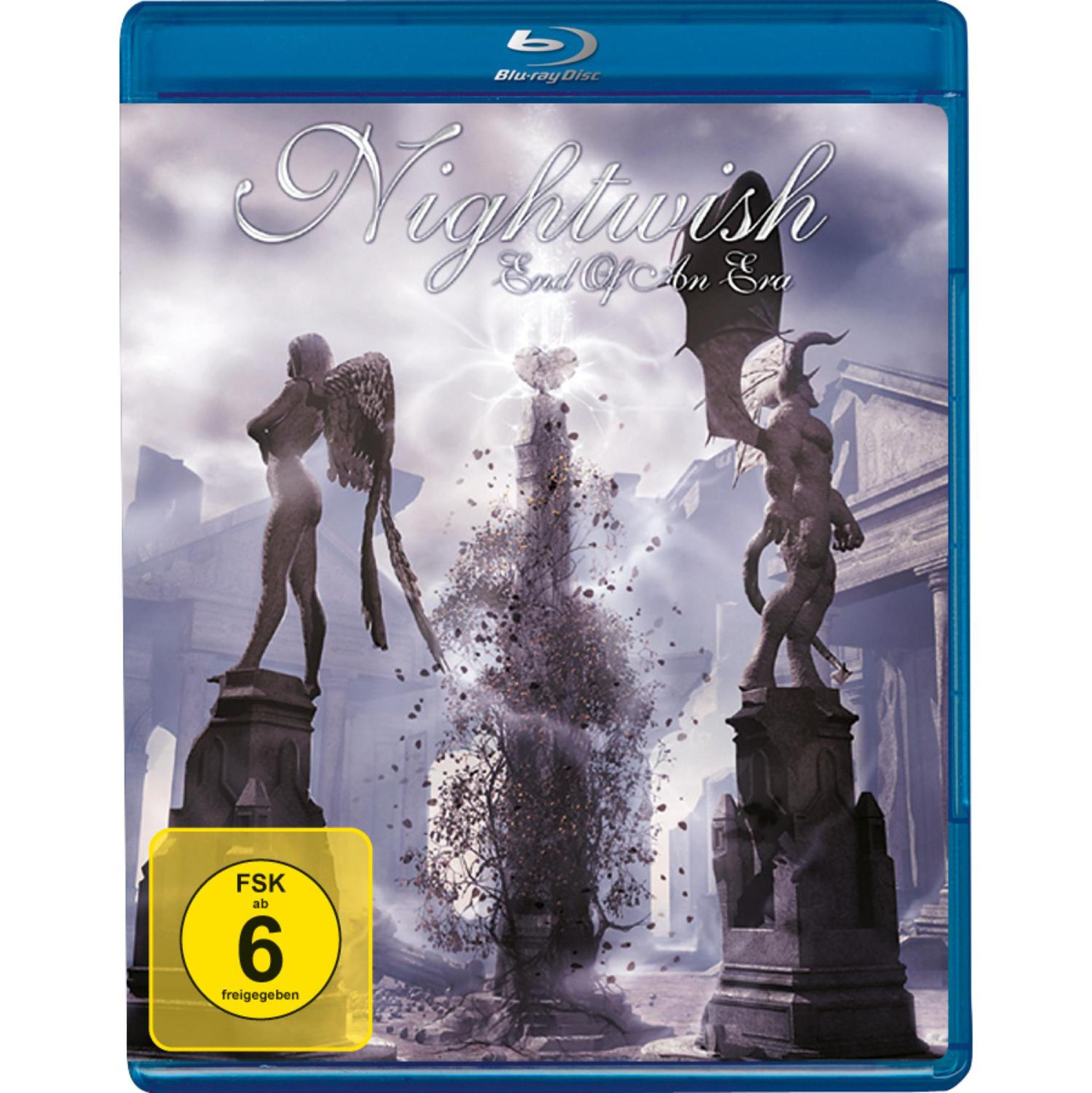 Nightwish End Of An Era Blu-ray-Hülle mit Statuen und FSK-6-Logo.