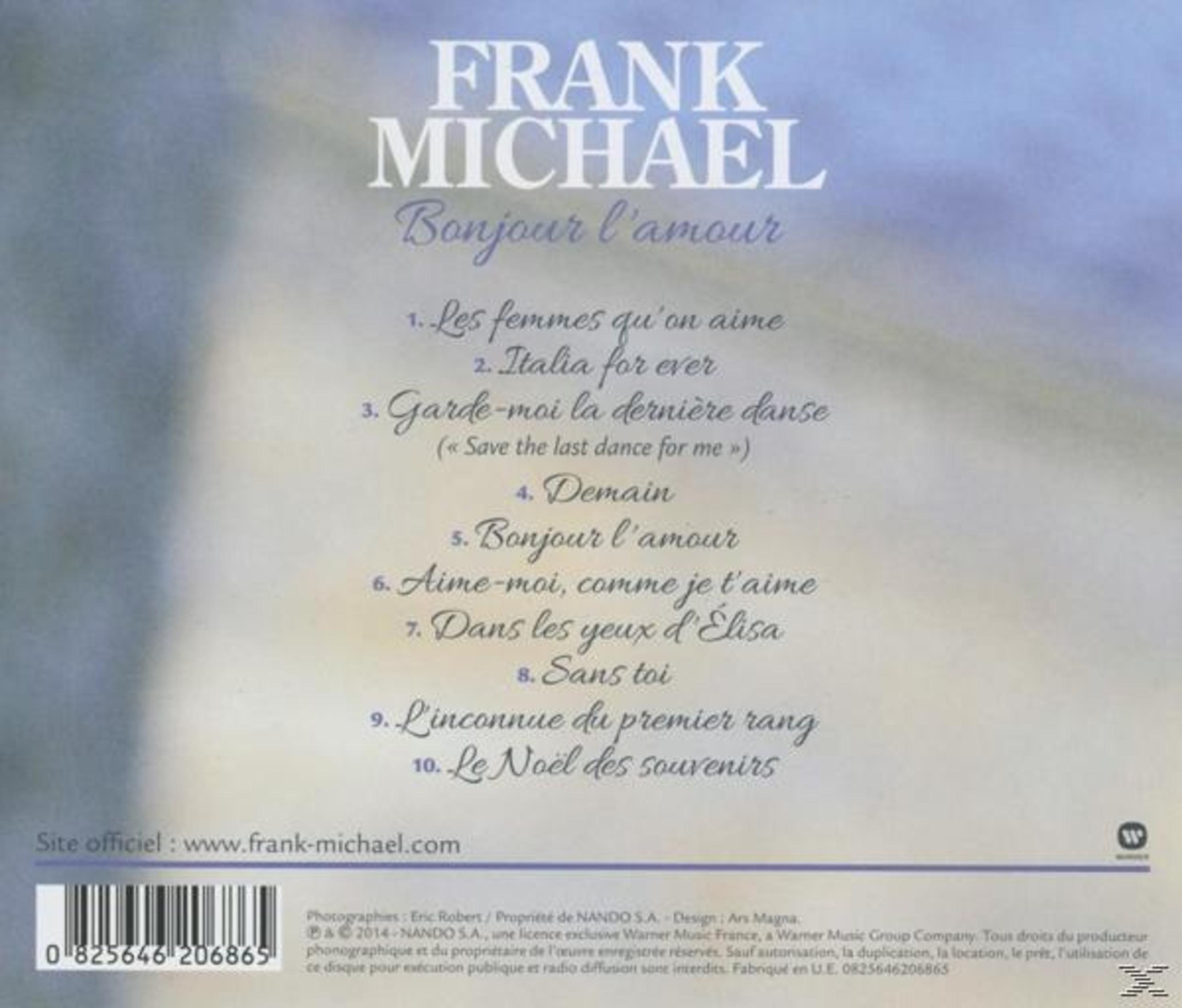 Rückseite des Frank Michael Musikalbums mit Titelliste und Strichcode.