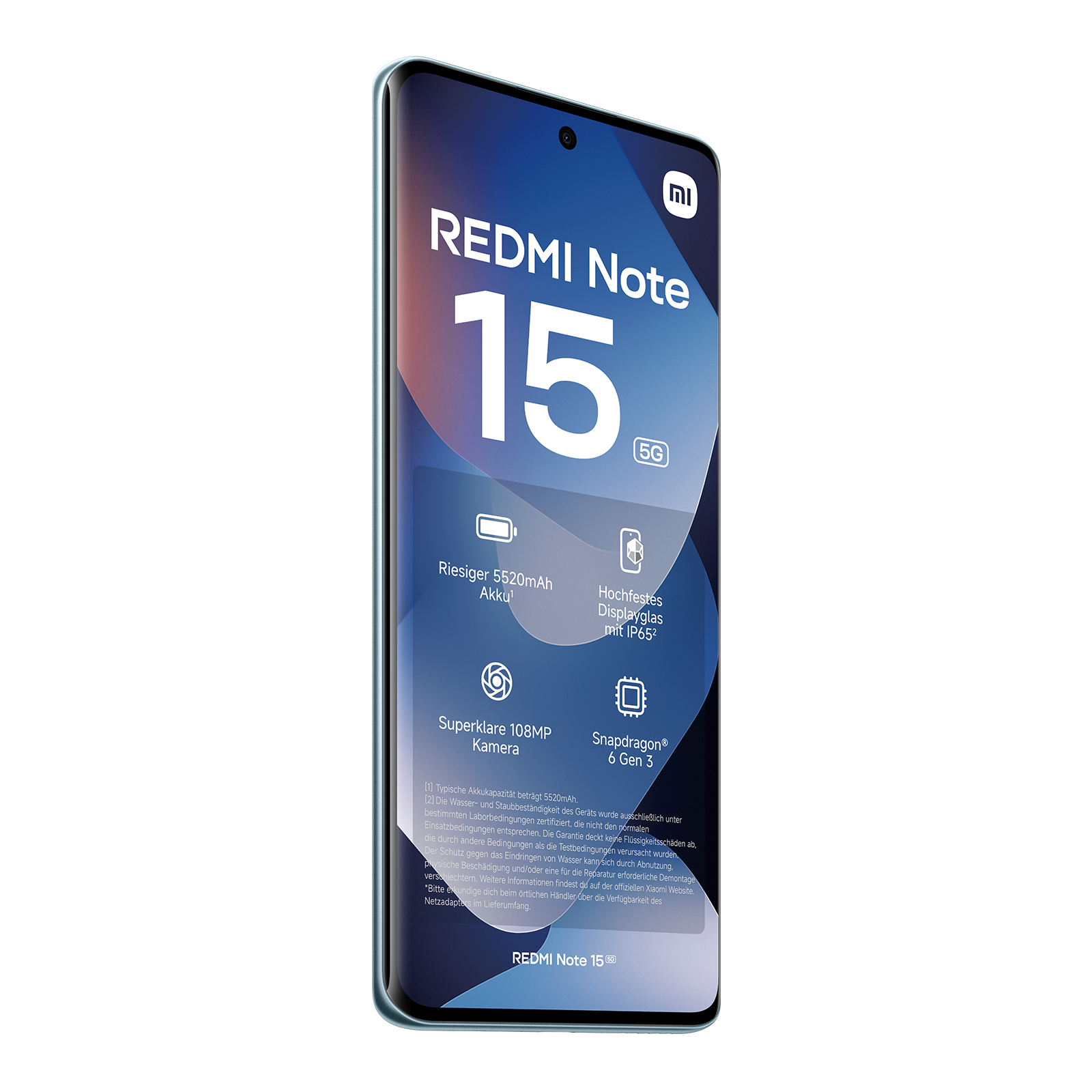 XIAOMI REDMI NOTE 15 5G GLACIER BLUE 6+128GB 128 GB Glacier Blue Dual SIM