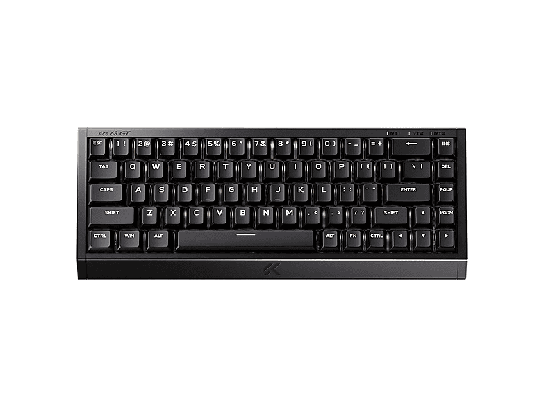 MCHOSE Ace 68 GT %65 Mount Tai GT Pink Magnetic Switch 16K Hz Hall Effect ARGB İngilizce kablolu Oyuncu Klavyesi Siyah-Altın
