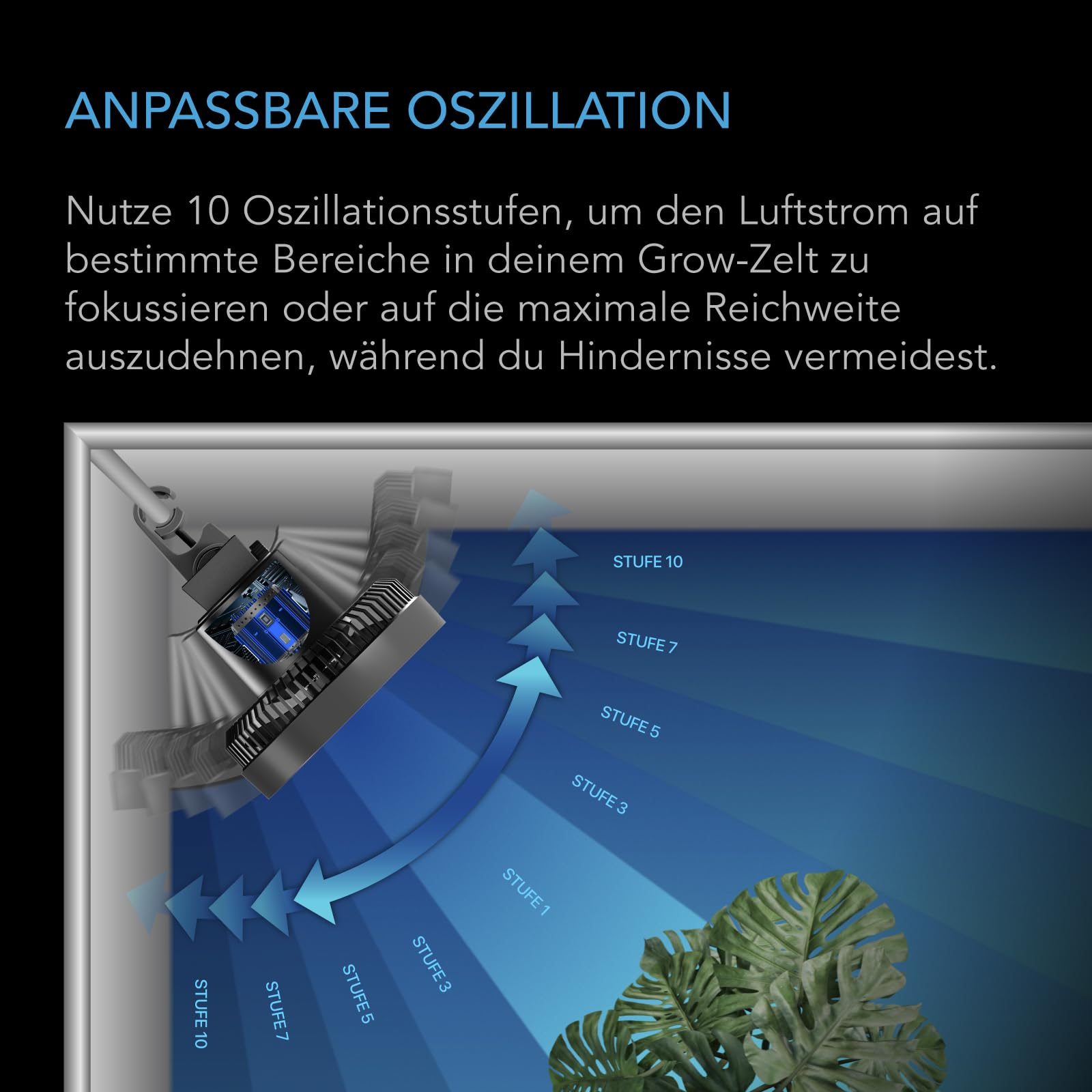 AC INFINITY CLOUDRAY S6 Ventilator Schwarz 