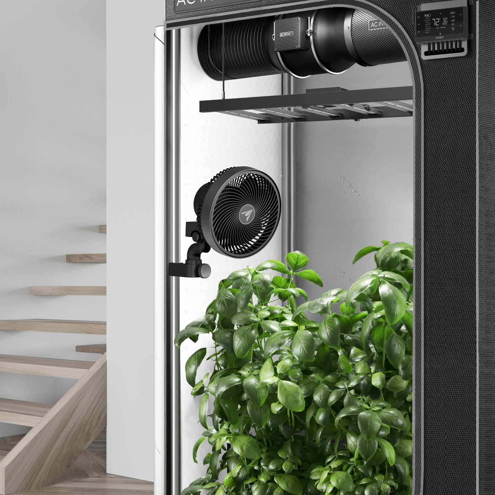 AC INFINITY CLOUDRAY S6 Ventilator Schwarz 