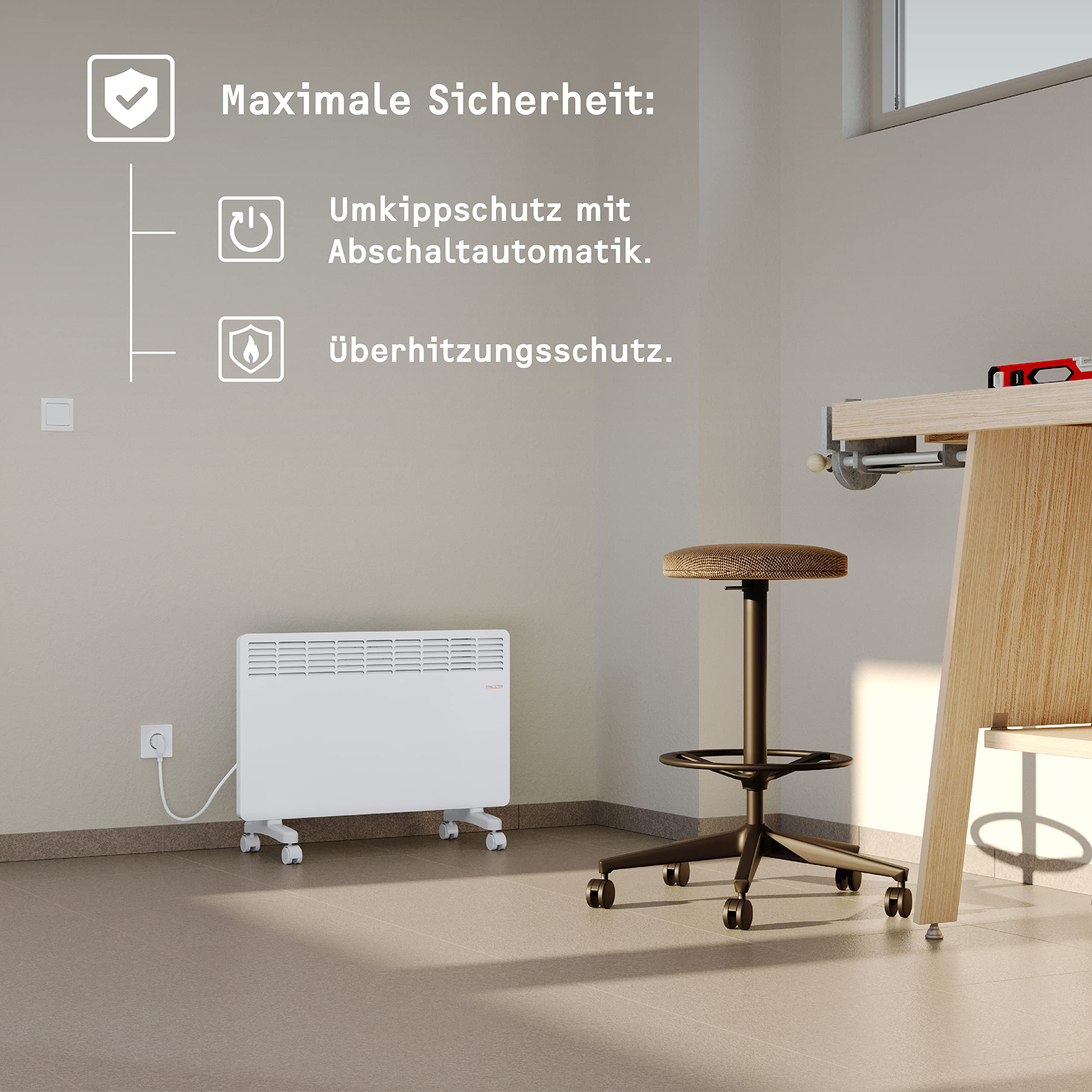 STIEBEL ELTRON EG-50-TR2-PM Konvektor (2000 W, Raumgröße: 25 m²)