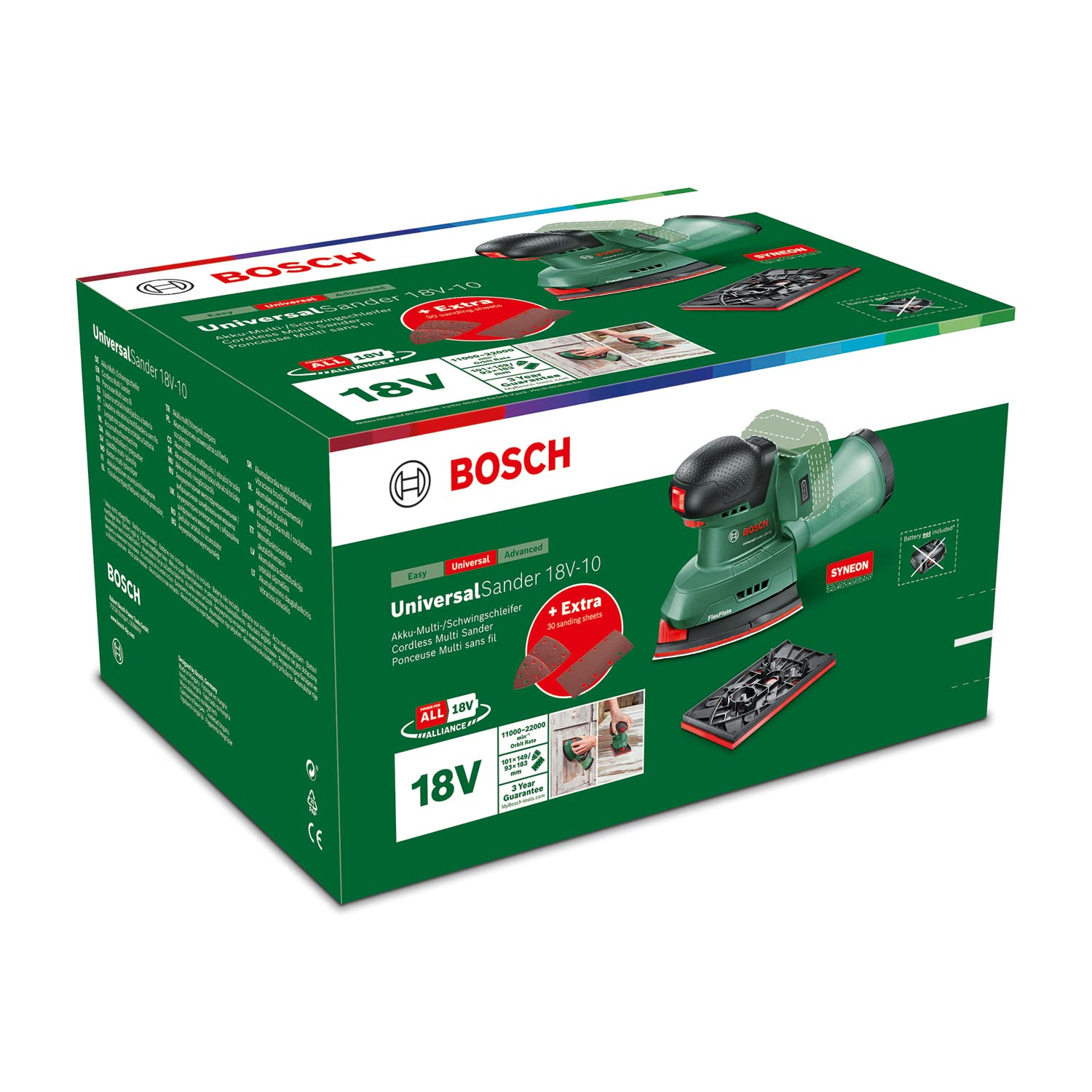 BOSCH UniversalSander 18V-10 Multischleifer