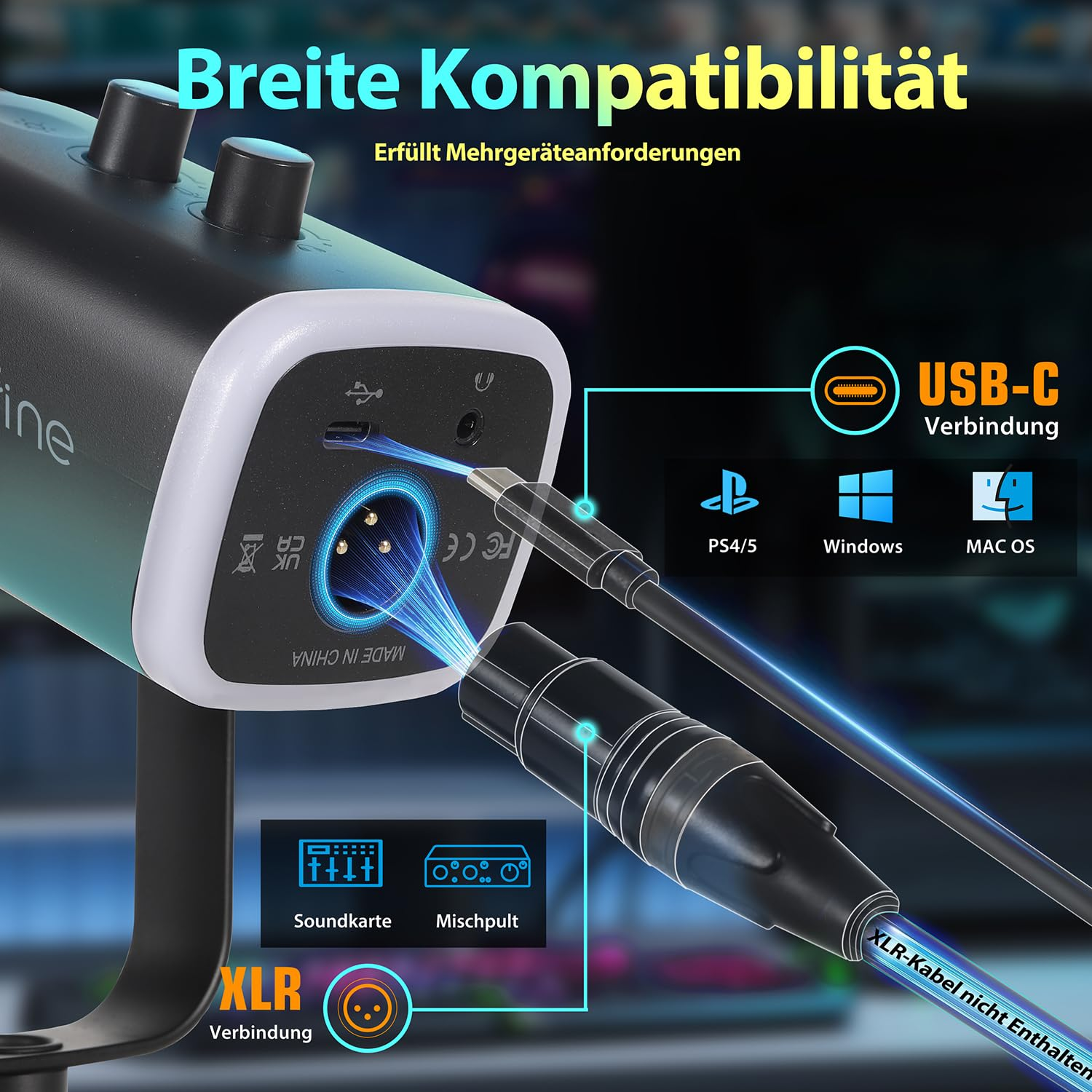 FIFINE MI6 Microphone, Noir