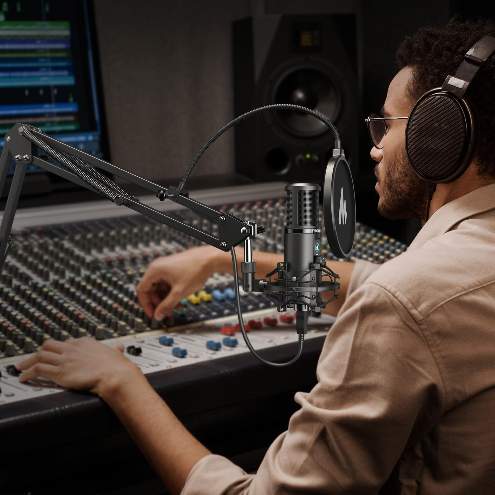 MAONO AU-PM421 Microphone, Noir