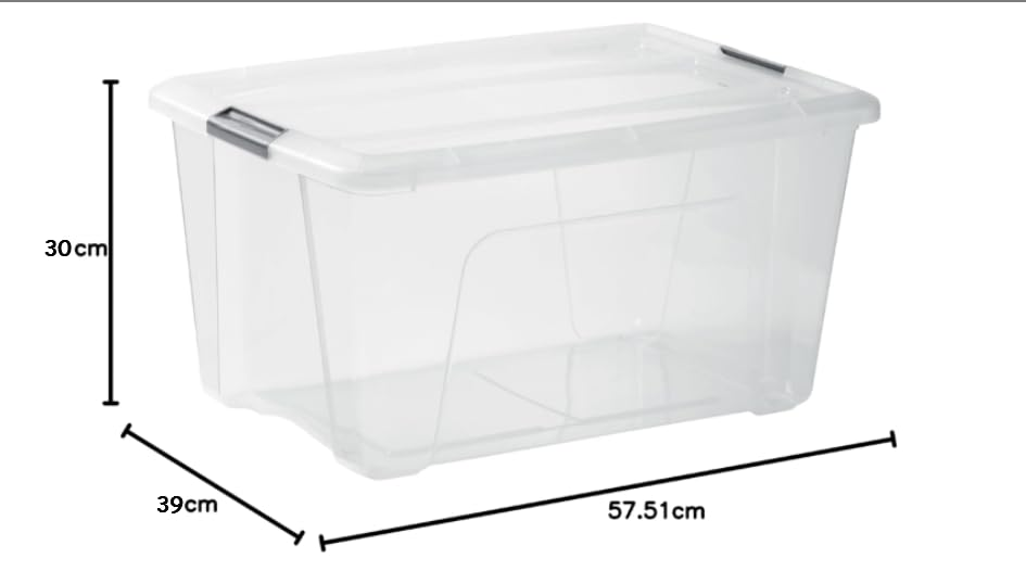 IRIS OHYAMA NTB-45 Scatole 45L set da 4 Scatola portaoggetti Argento