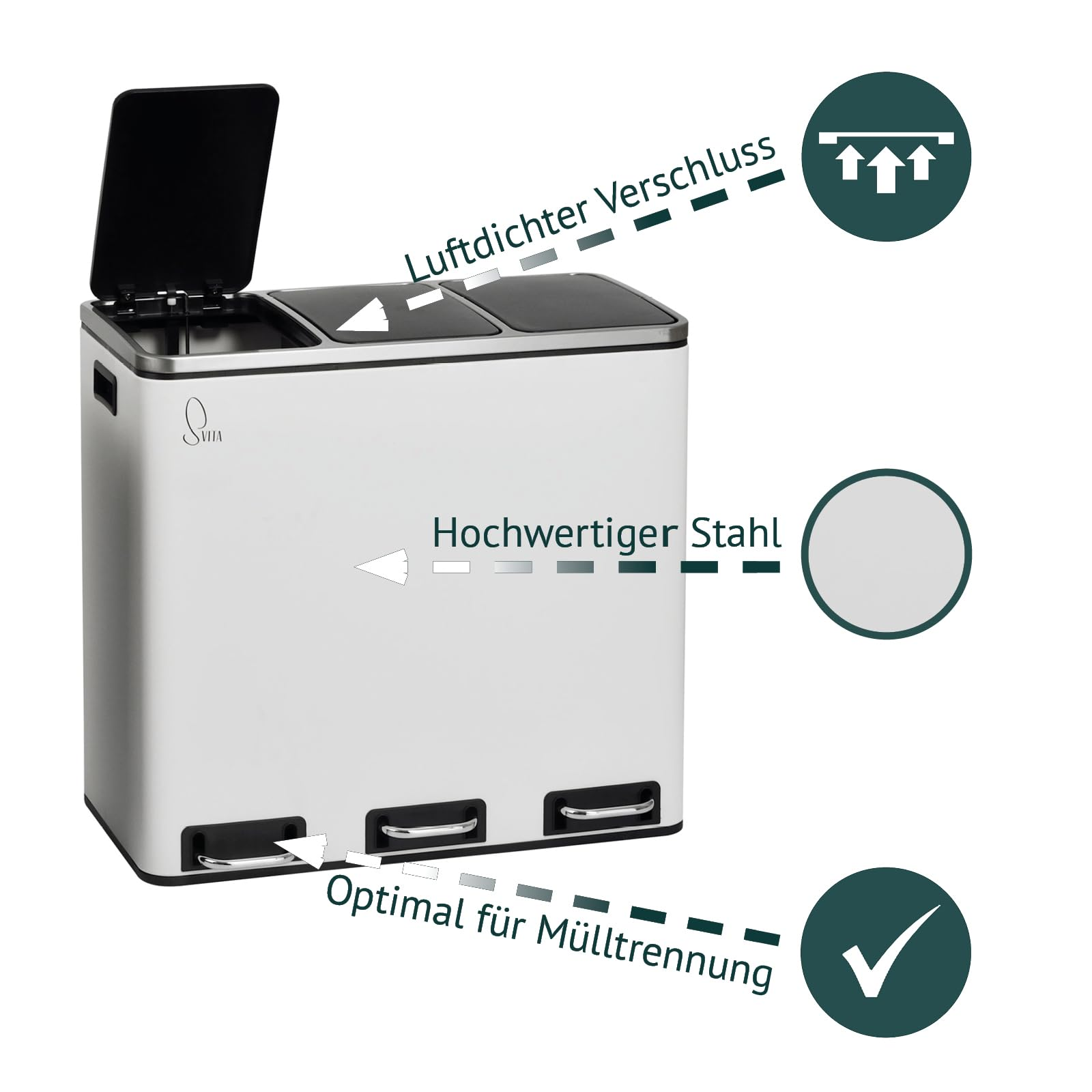 SVITA TM3X18 Mülleimer