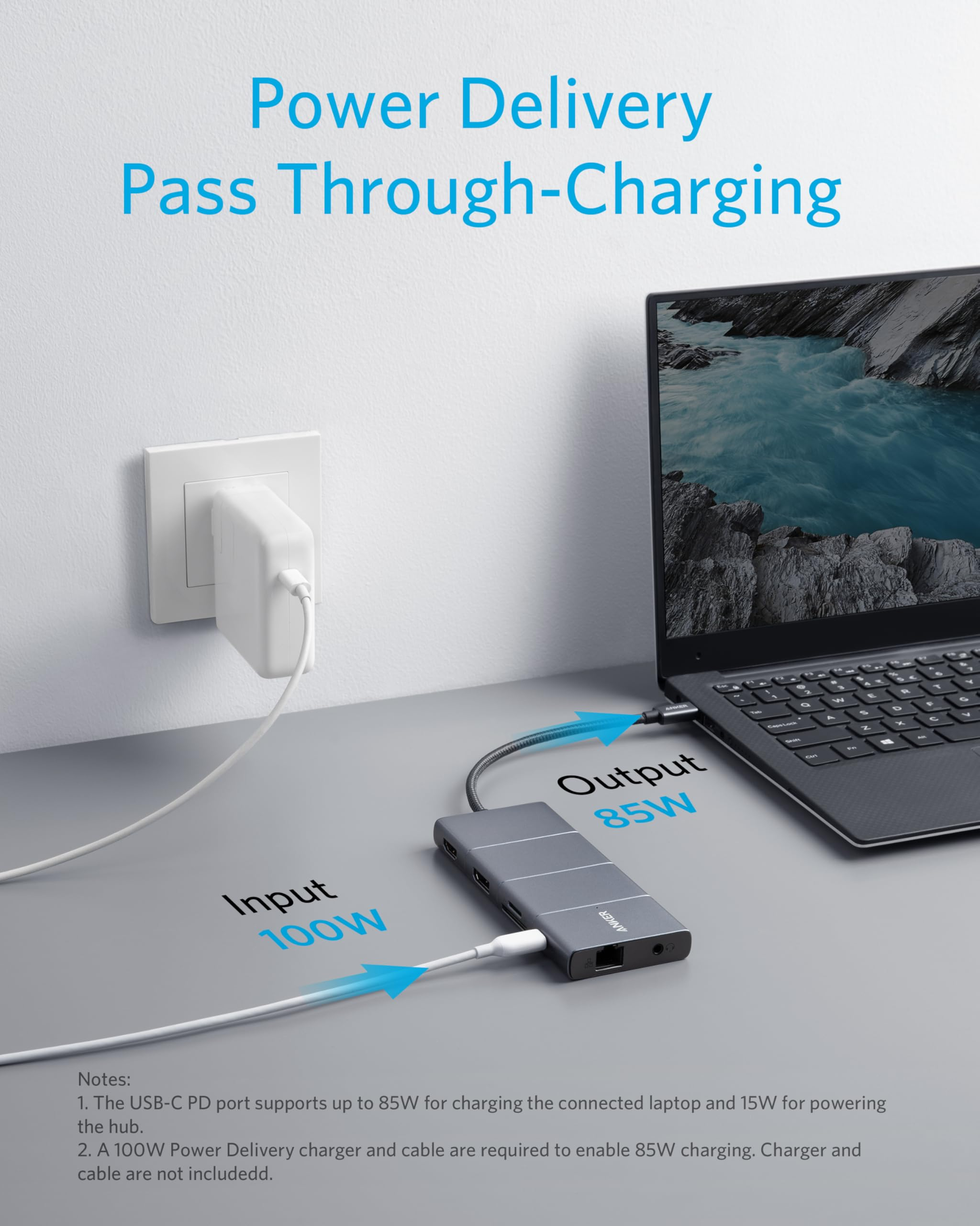 ANKER PowerExpand+ 11-in-1, Hub USB, Grigio