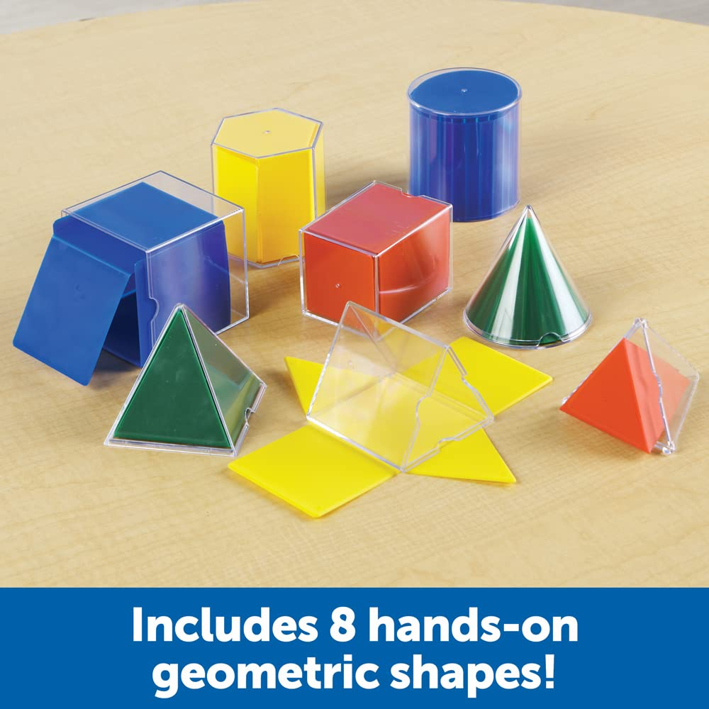LEARNING RESOURCES Forme geometriche pieghevoli, set da 16 pezzi Gioco educativo, Multicolore